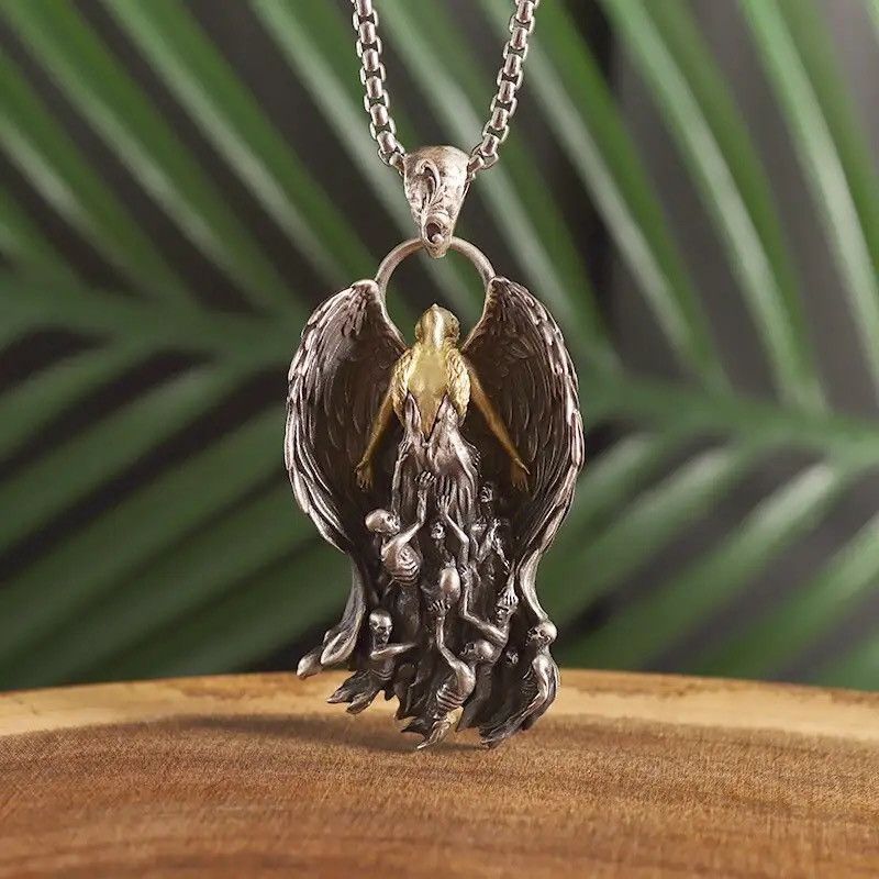 Jewelry Winged Angel Goddess Pendant Necklace Size ONE SIZE - 6 Thumbnail