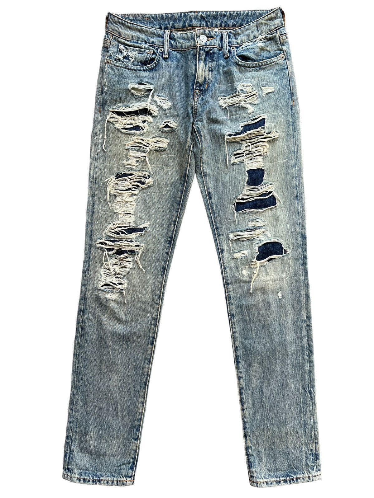 Ralph Lauren Ralph Lauren Rusty Ripped Distressed Denim Jeans 28x29 Size 28" / US 6 / IT 42 - 2 Thumbnail