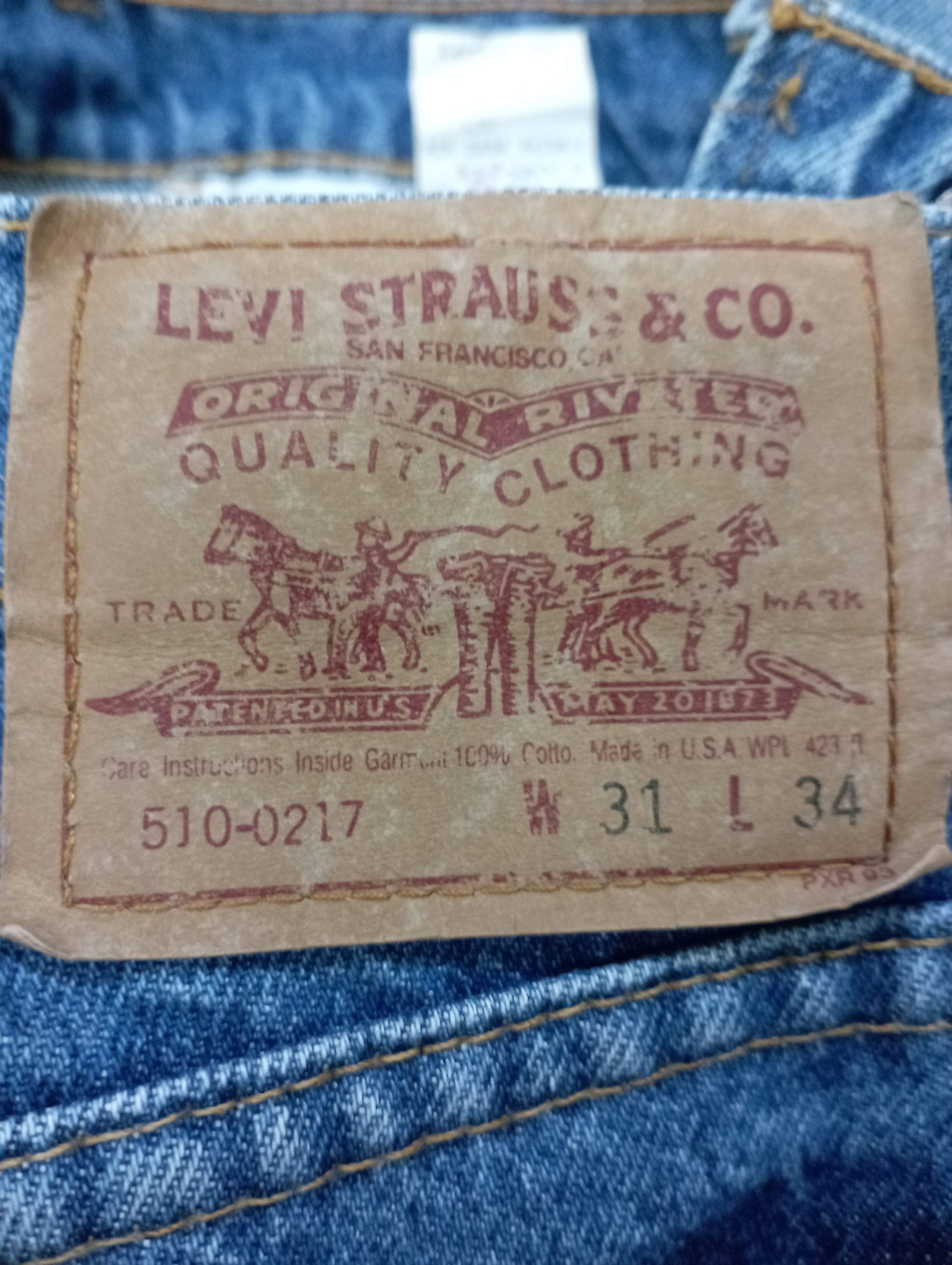 Levi's Vintage Levi's 510 1994 Made In USA Size US 29 - 21 Thumbnail
