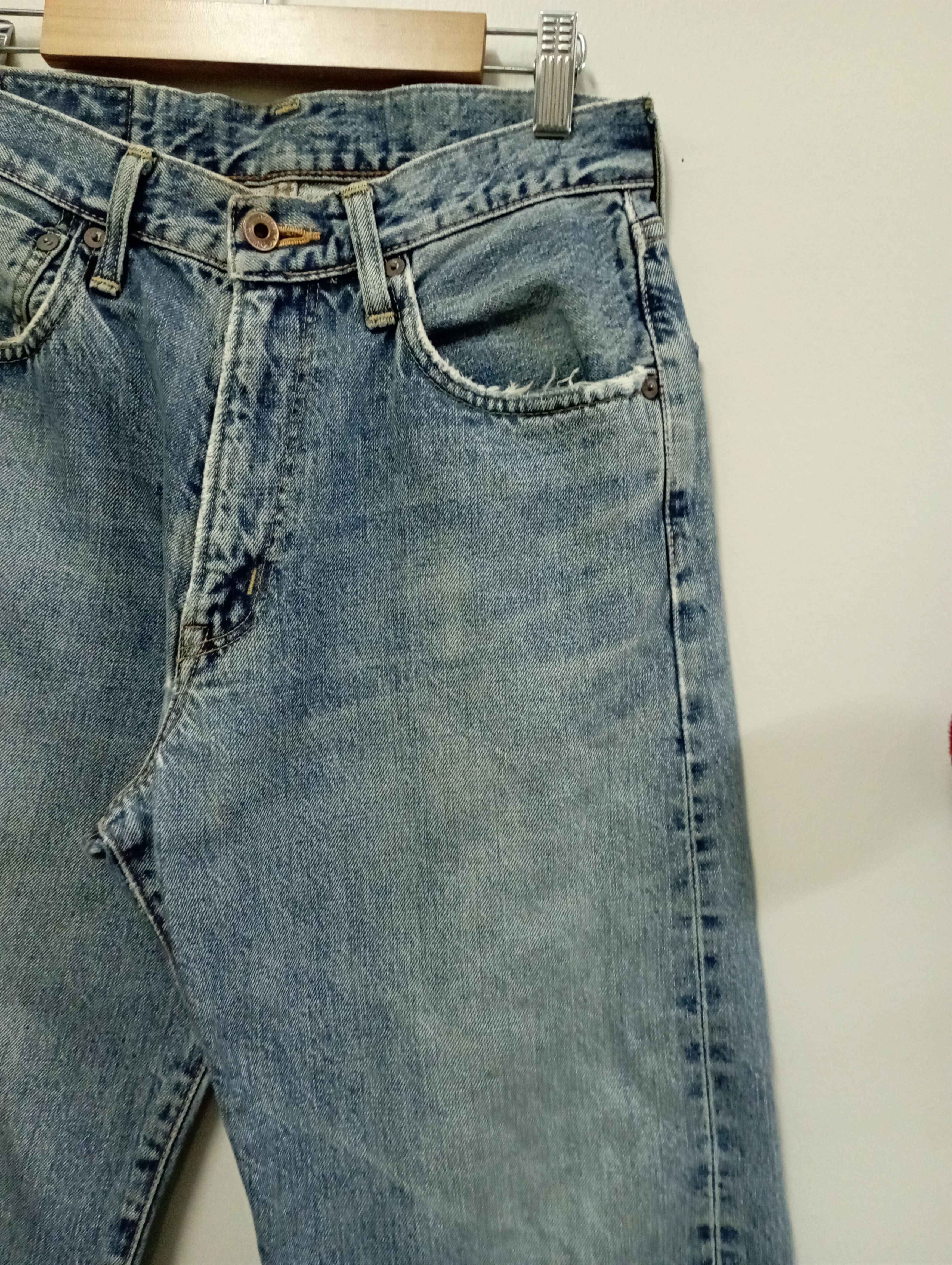 Sugar Cane Vintage Selvedge Redline 505X Edwin Distressed Denim Size US 28 / EU 44 - 2 Thumbnail