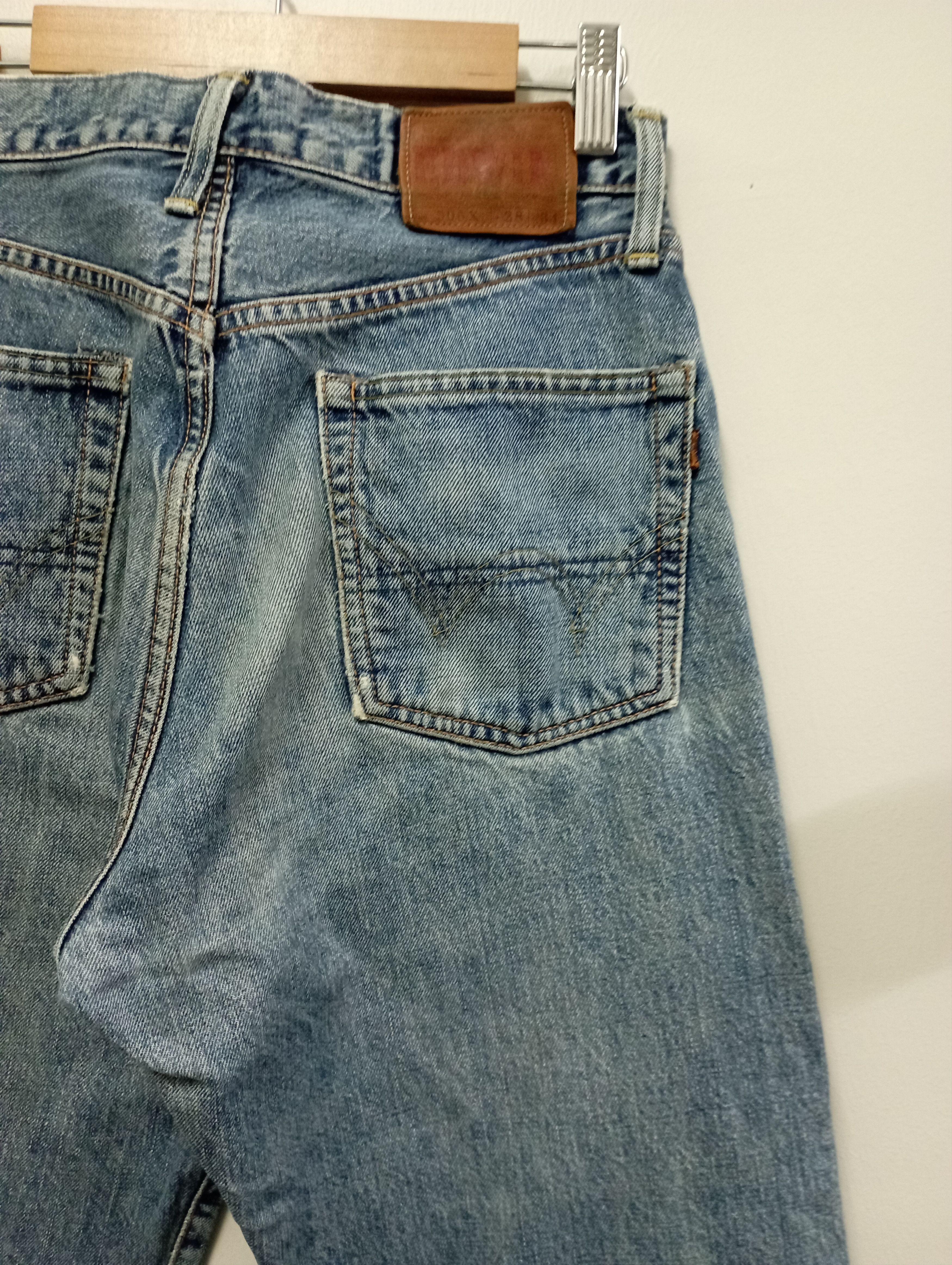 Sugar Cane Vintage Selvedge Redline 505X Edwin Distressed Denim Size US 28 / EU 44 - 11 Thumbnail