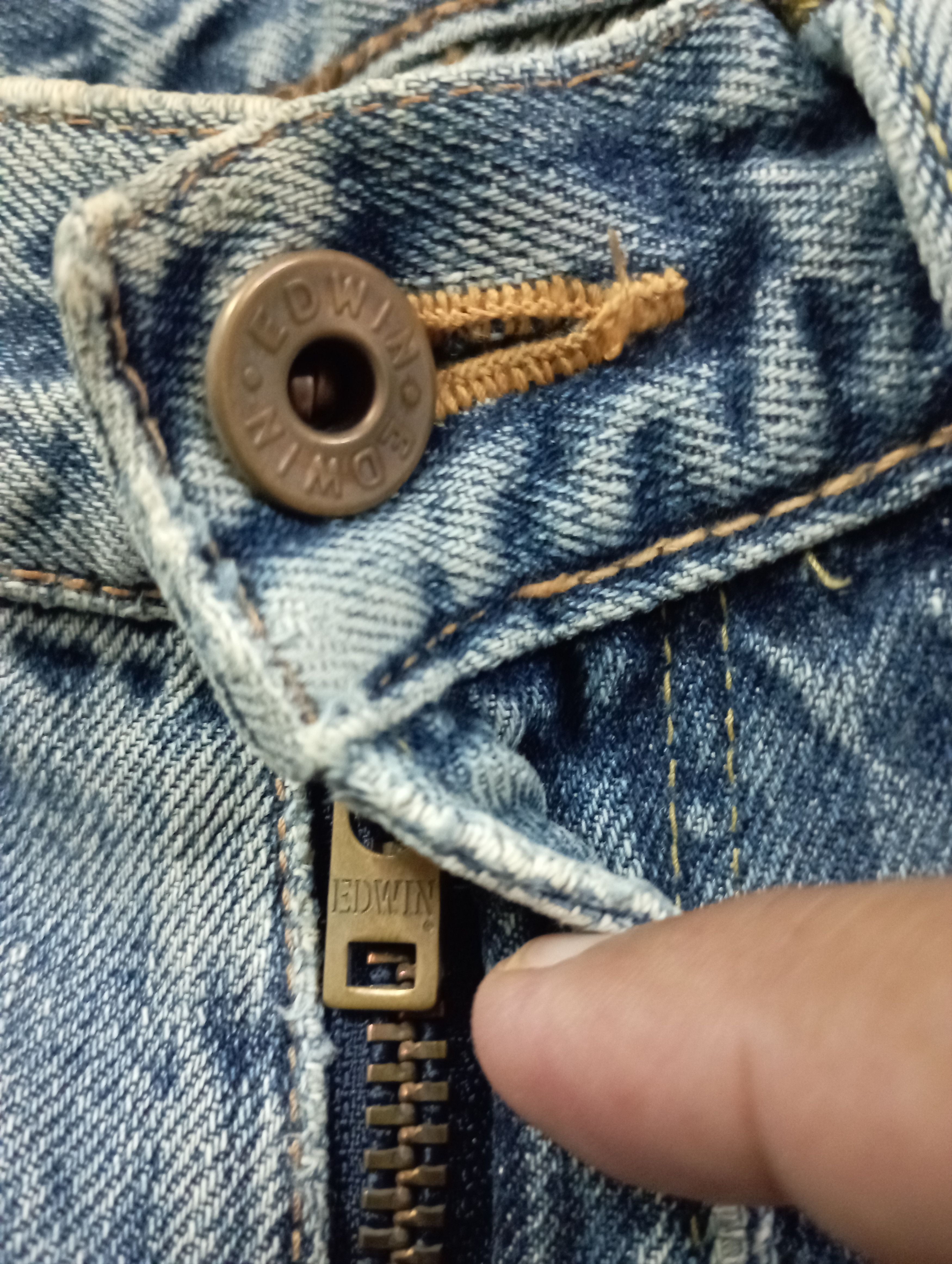 Sugar Cane Vintage Selvedge Redline 505X Edwin Distressed Denim Size US 28 / EU 44 - 9 Thumbnail