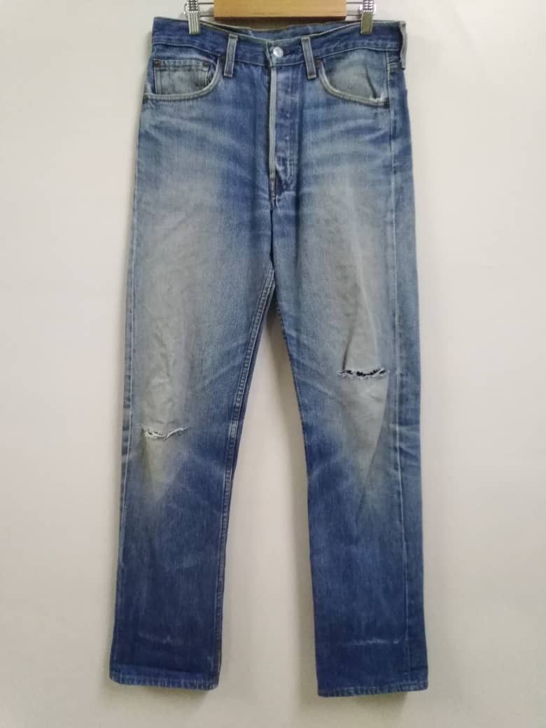 Levi's Levi's 501 Vintage 80's Distressed Levi's 501 Made In Usa Size US 30 / EU 46 - 1 Thumbnail