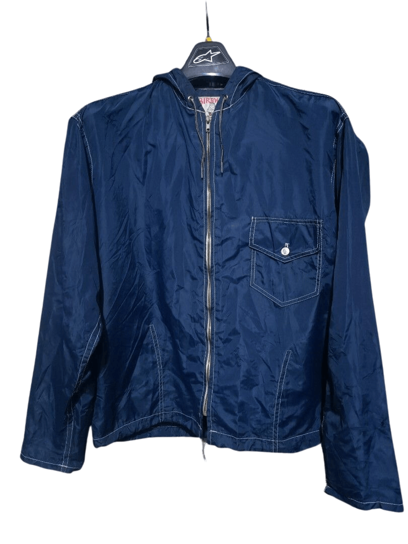 image of Birdwell Beach Britches Surfwear Hoodie Windbreaker in Navy Blue, Men's (Size Medium)