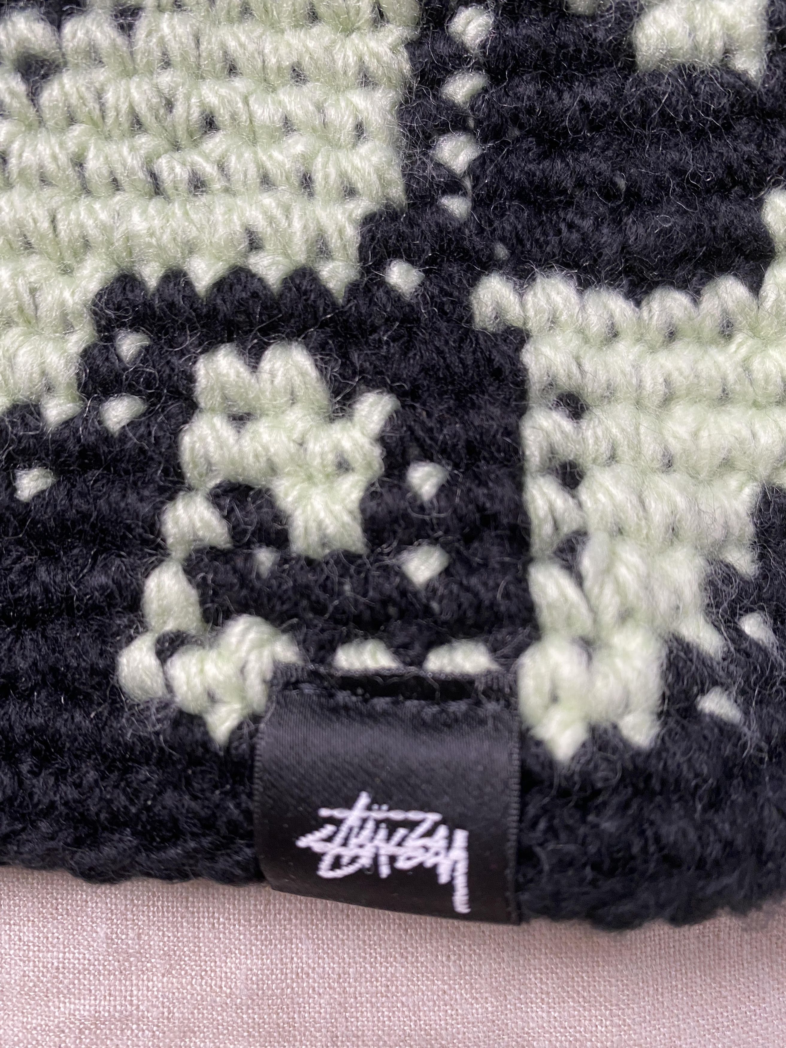 Stussy knit wave black/ mint bucket hat Size ONE SIZE - 3 Thumbnail