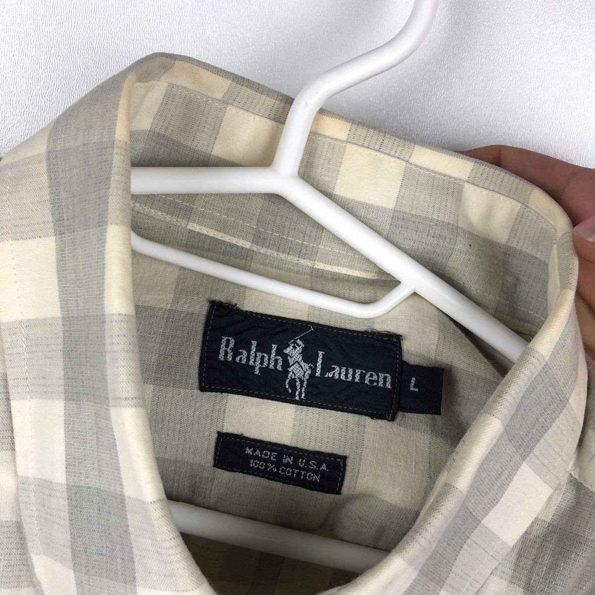 Polo Ralph Lauren × Vintage Made in USA polo Ralph Lauren short sleeve shirt size Large Size US L / EU 52-54 / 3 - 3 Thumbnail