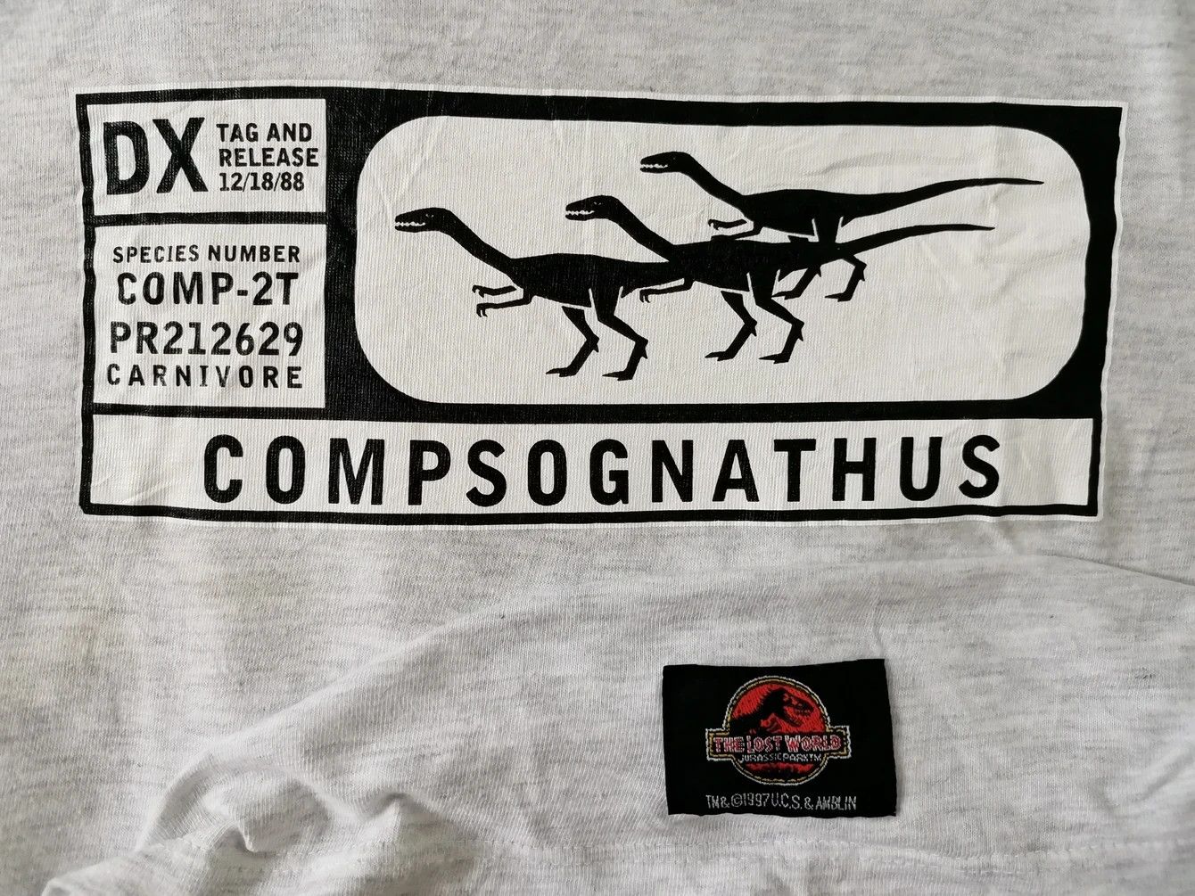Vintage Rare Vintage Movie Jurassic park 90's Tee Stitches Titanic Size US M / EU 48-50 / 2 - 2 Thumbnail