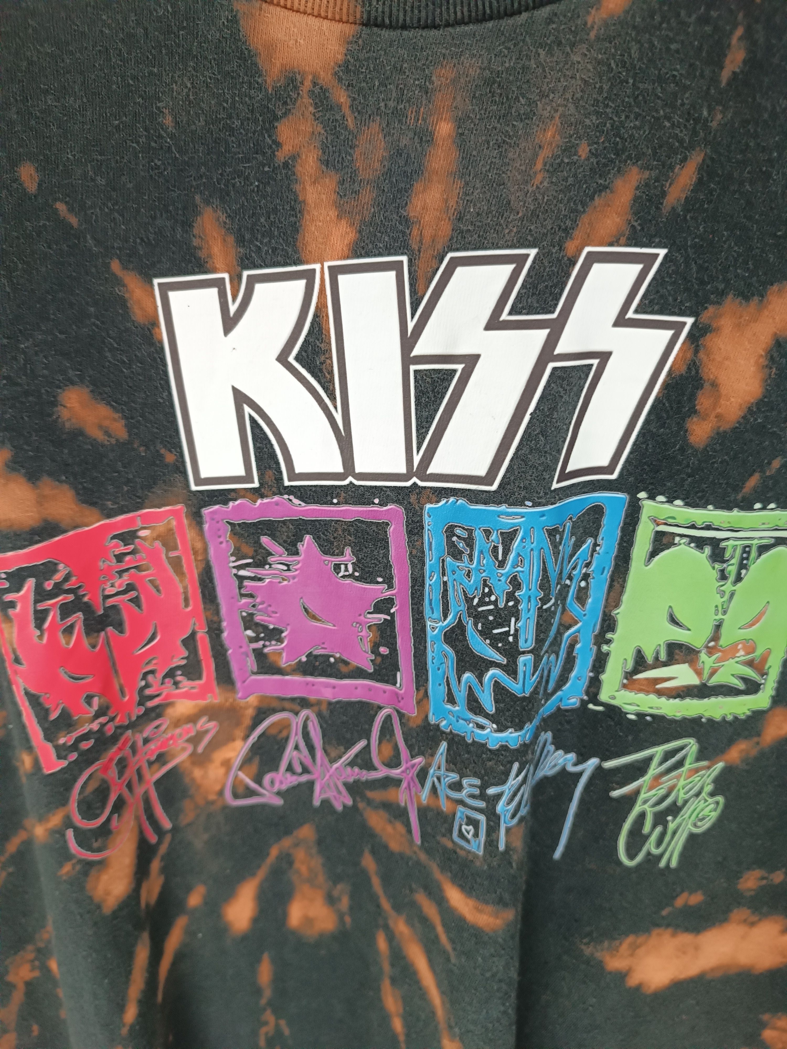 Band Tees VINTAGE KISS SIGNATURE ACID WASH (aerosmith motley crue) Size US L / EU 52-54 / 3 - 9 Thumbnail