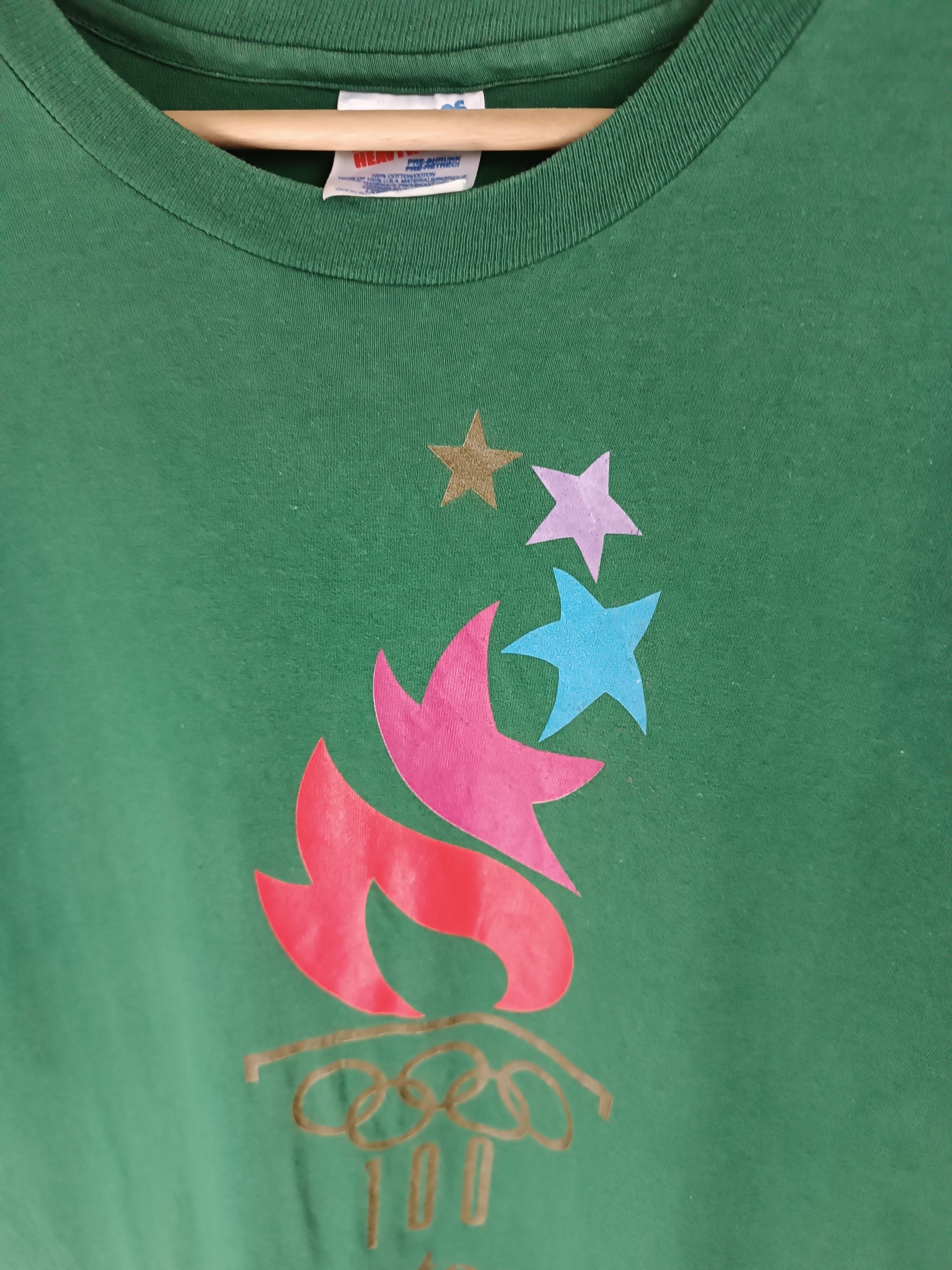 USA Olympics VINTAGE '96 ATLANTA OLYMPICS SPORTS FIFA NBA WORLD CUP TEE Size US L / EU 52-54 / 3 - 11 Thumbnail