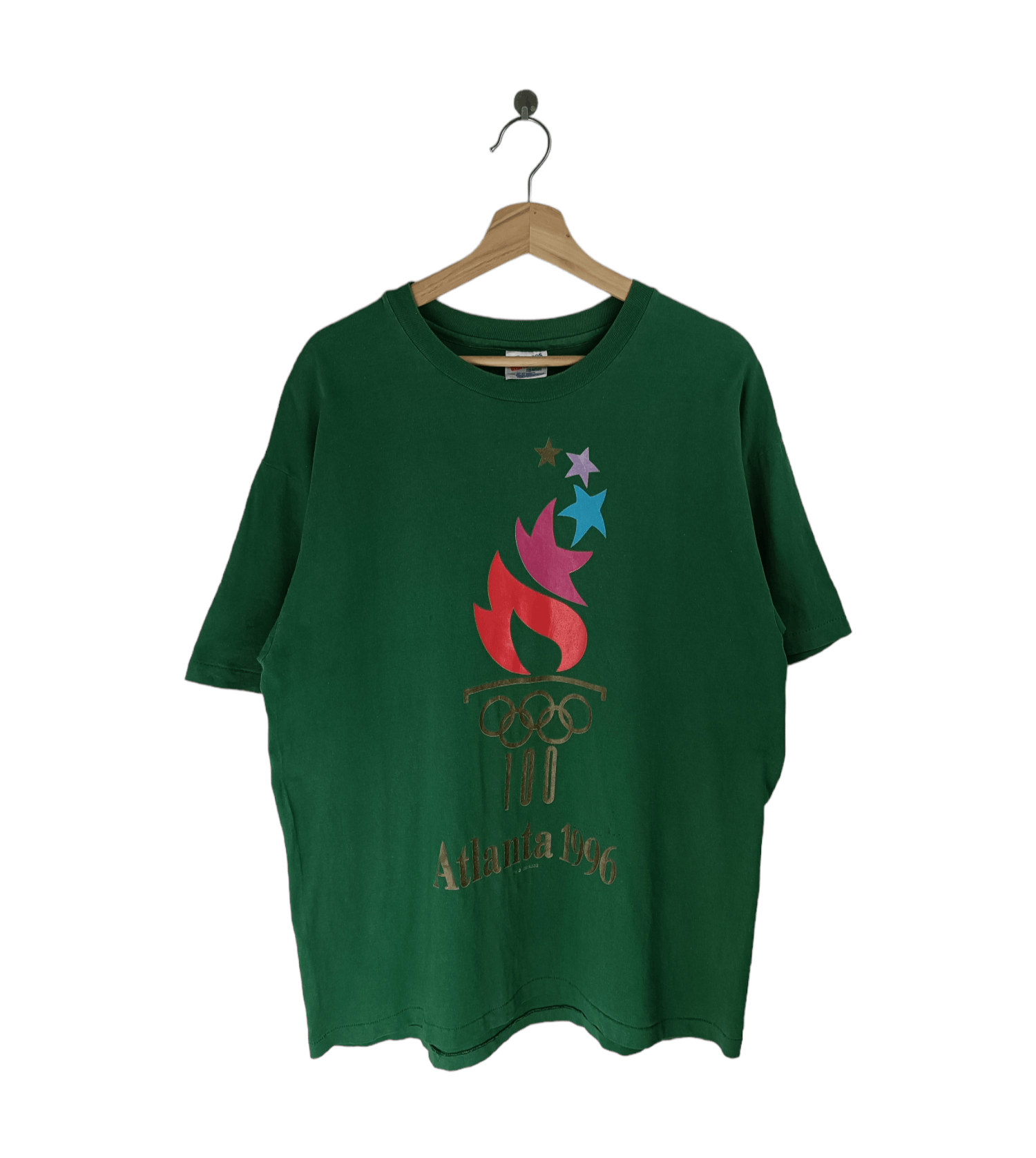 USA Olympics VINTAGE '96 ATLANTA OLYMPICS SPORTS FIFA NBA WORLD CUP TEE Size US L / EU 52-54 / 3 - 1 Thumbnail