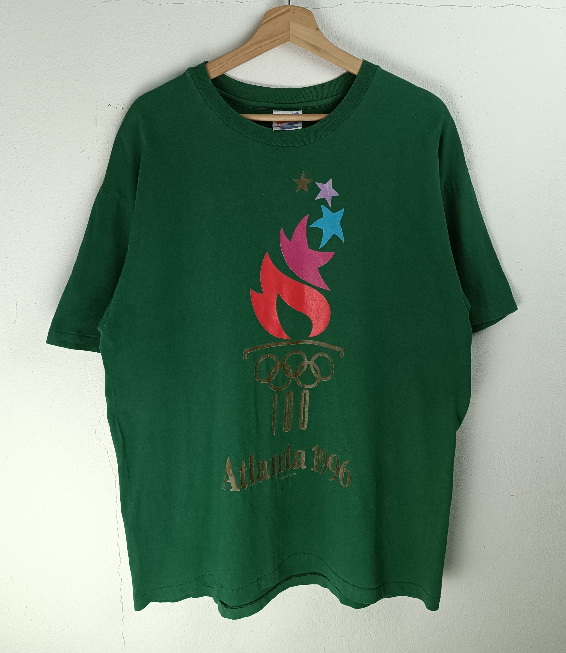 USA Olympics VINTAGE '96 ATLANTA OLYMPICS SPORTS FIFA NBA WORLD CUP TEE Size US L / EU 52-54 / 3 - 3 Thumbnail