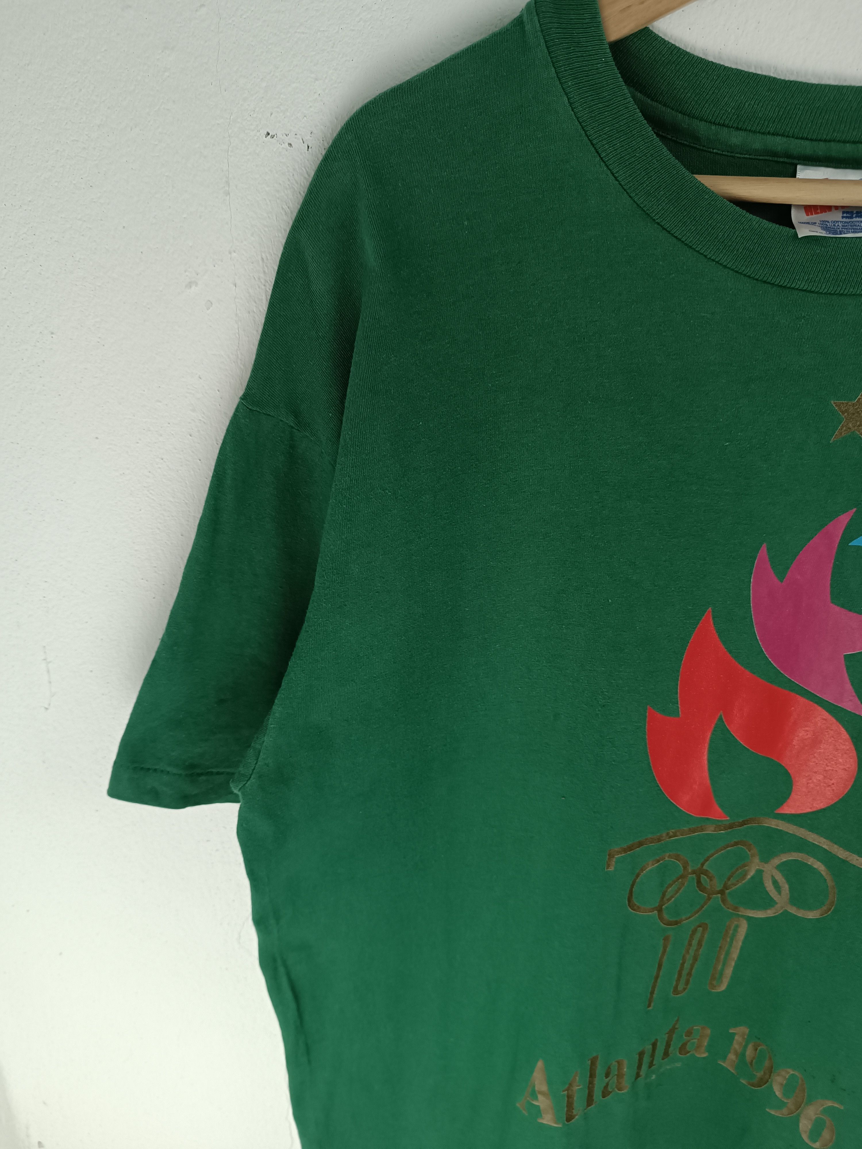 USA Olympics VINTAGE '96 ATLANTA OLYMPICS SPORTS FIFA NBA WORLD CUP TEE Size US L / EU 52-54 / 3 - 7 Thumbnail