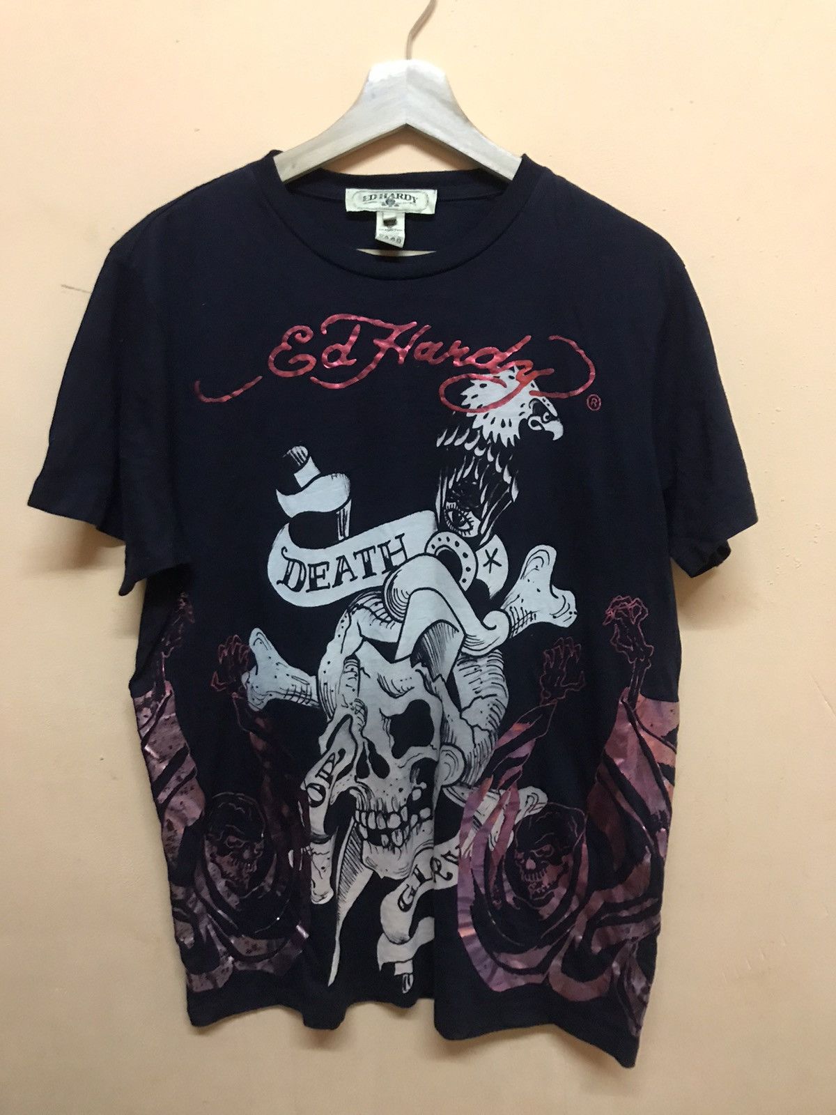 Christian Audigier × Ed Hardy ‼️MADE IN USA SIZE XL ED HARDY SKULLS DESIGN Size US XL / EU 56 / 4 - 1 Thumbnail