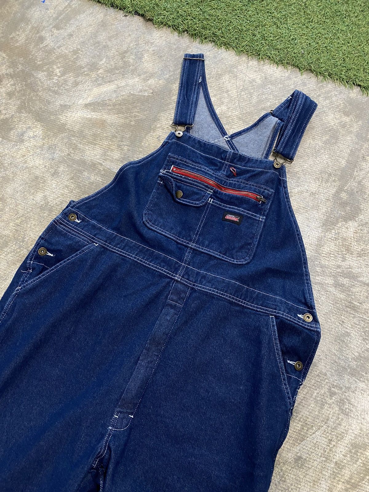 Dickies Workwear Dark Wash Blue Denim Overall