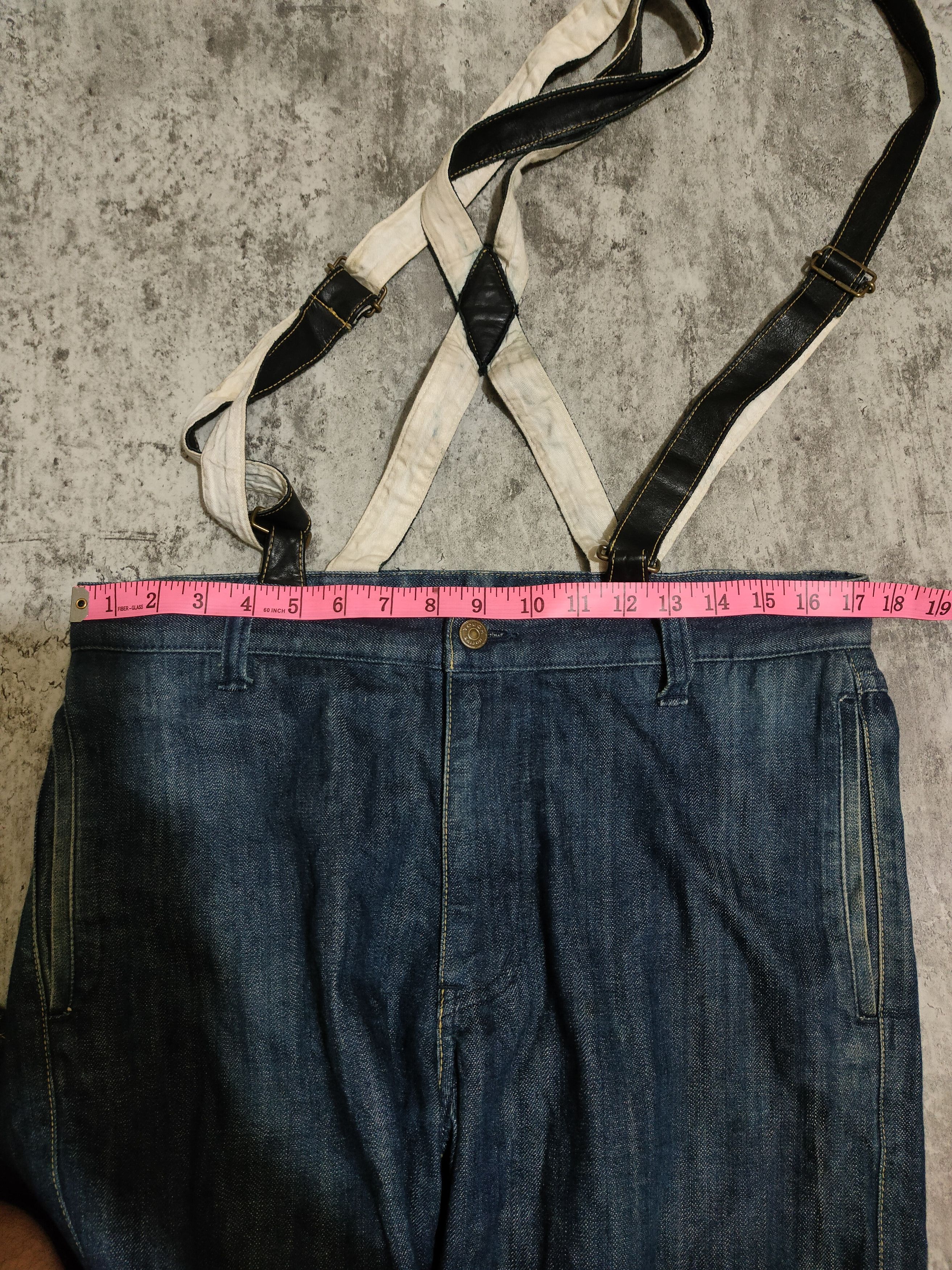 Hysteric Glamour × If Six Was Nine × Japanese Brand Rare 🔥 Japanese Brand Tough Suspender Jeans Size US 34 / EU 50 - 18 Thumbnail