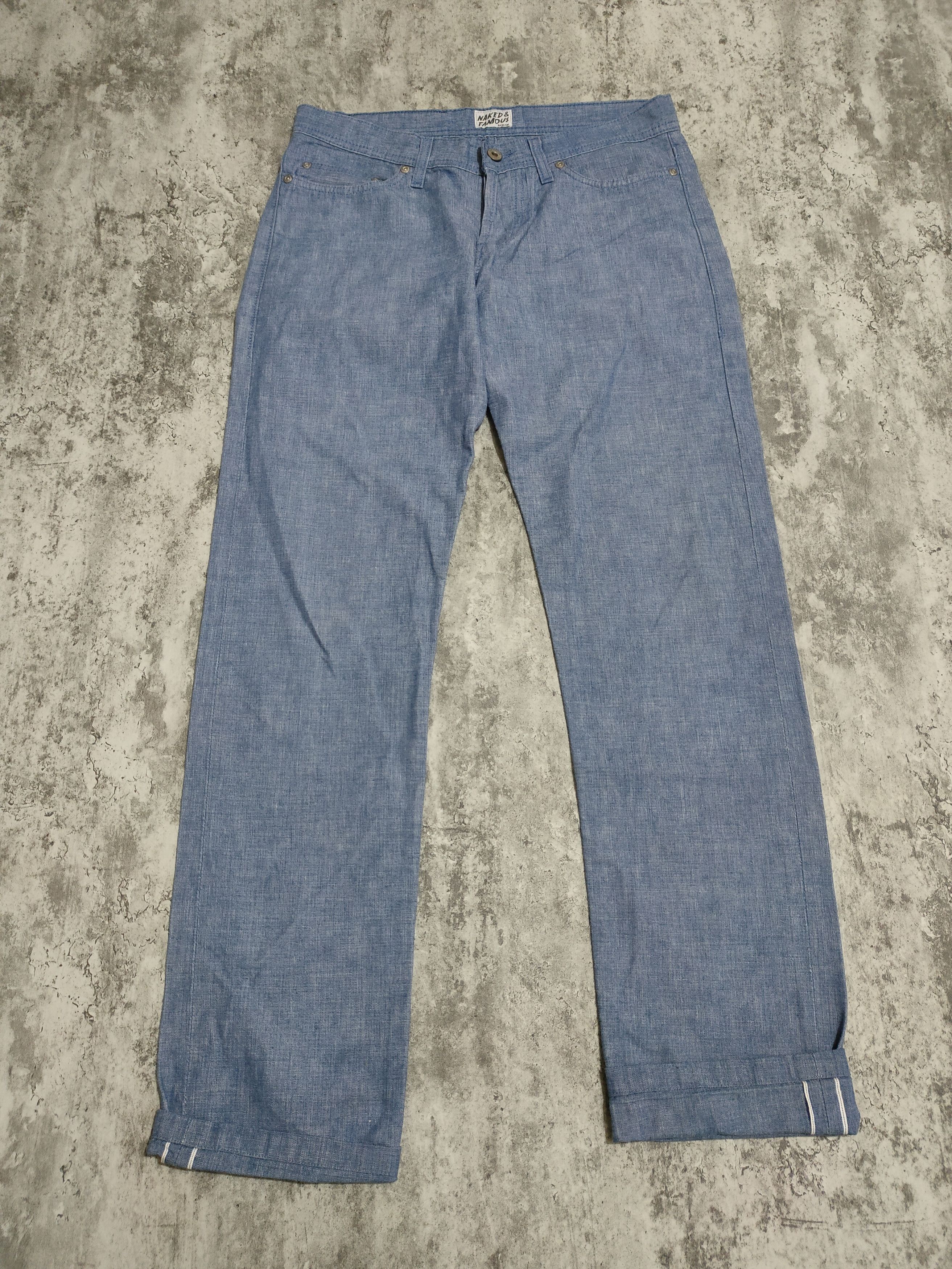 Naked & Famous Naked & Famous Selvedge Chambray denim Size US 31 - 2 Thumbnail