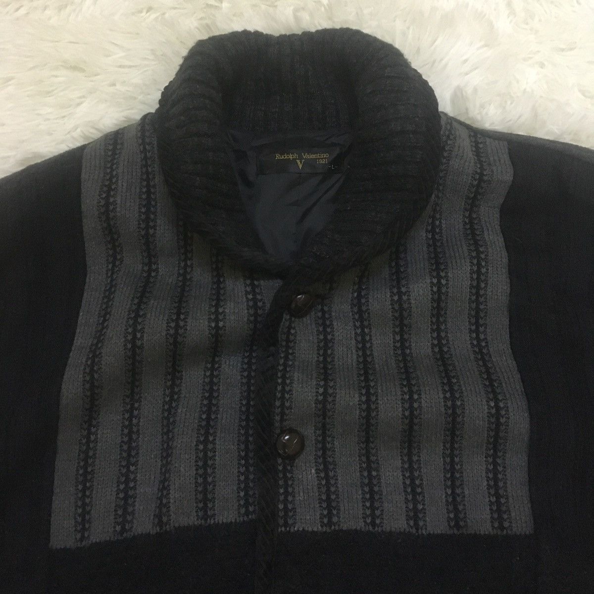 Designer × Valentino Rudolf Valentino Wool Knit Sweater Size US L / EU 52-54 / 3 - 6 Thumbnail