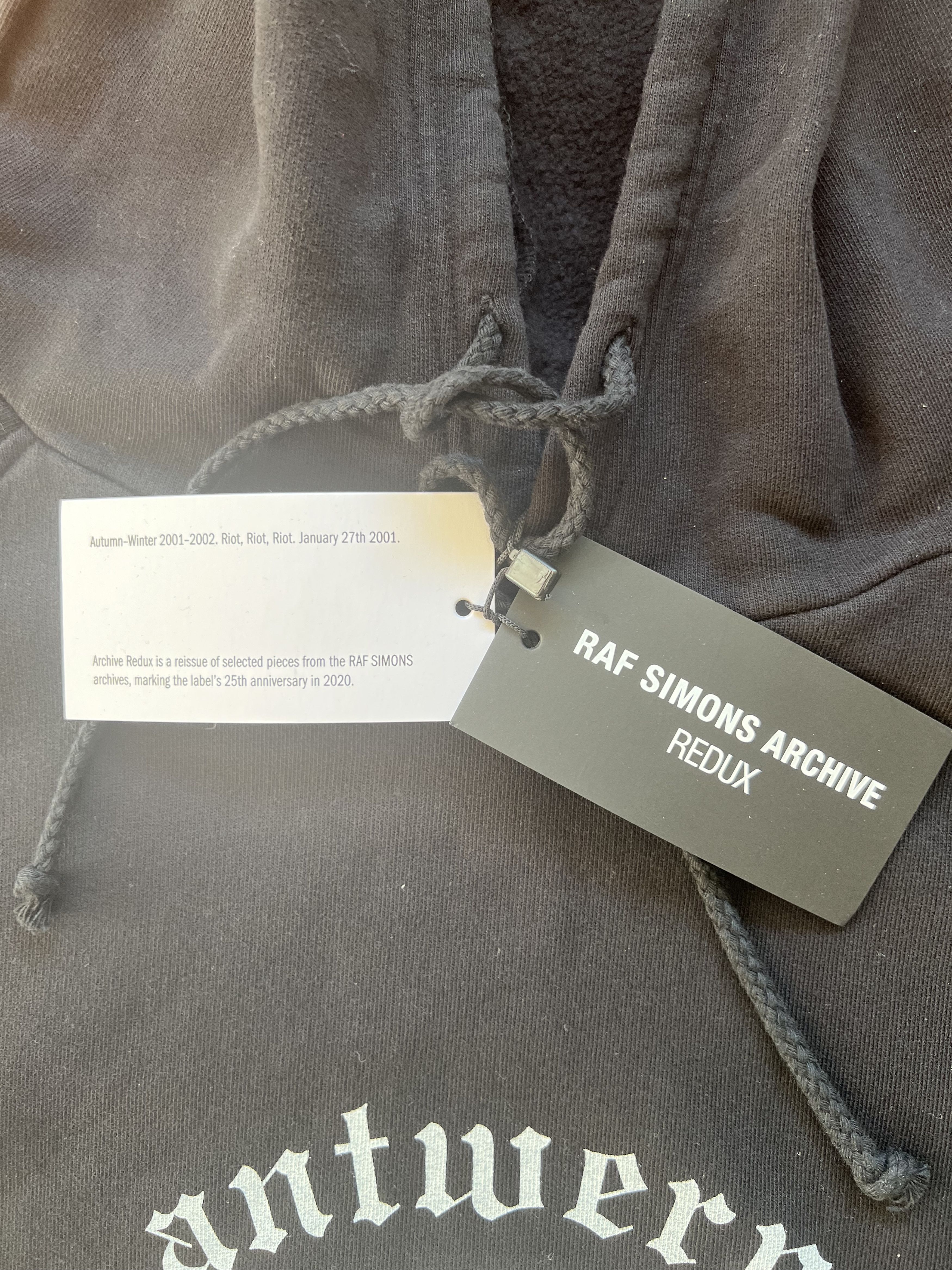Raf Simons 💚 Raf Simons Redux Oversize Antwerp Hoodie Black NEW Size US S / EU 44-46 / 1 - 5 Thumbnail