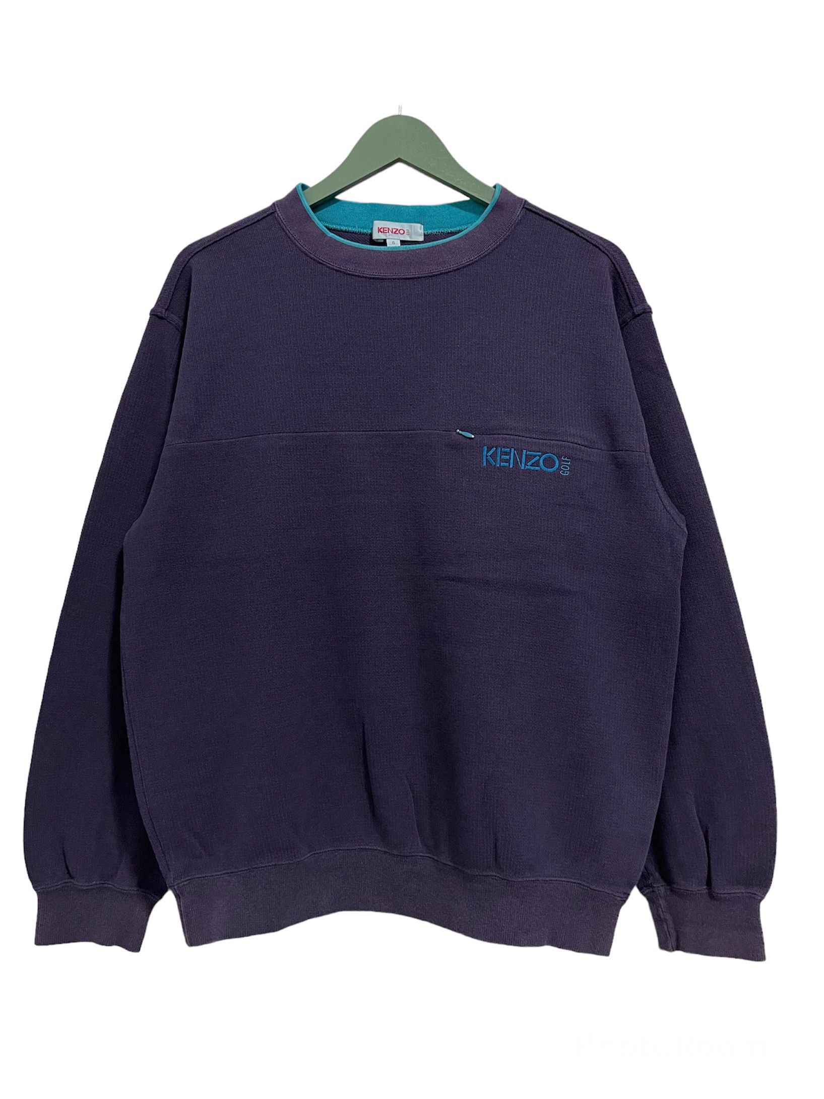 Japanese Brand × Kenzo × Vintage Vintage Kenzo Golf Embroidery Single Pocket Sweatshirt Size US M / EU 48-50 / 2 - 1 Thumbnail