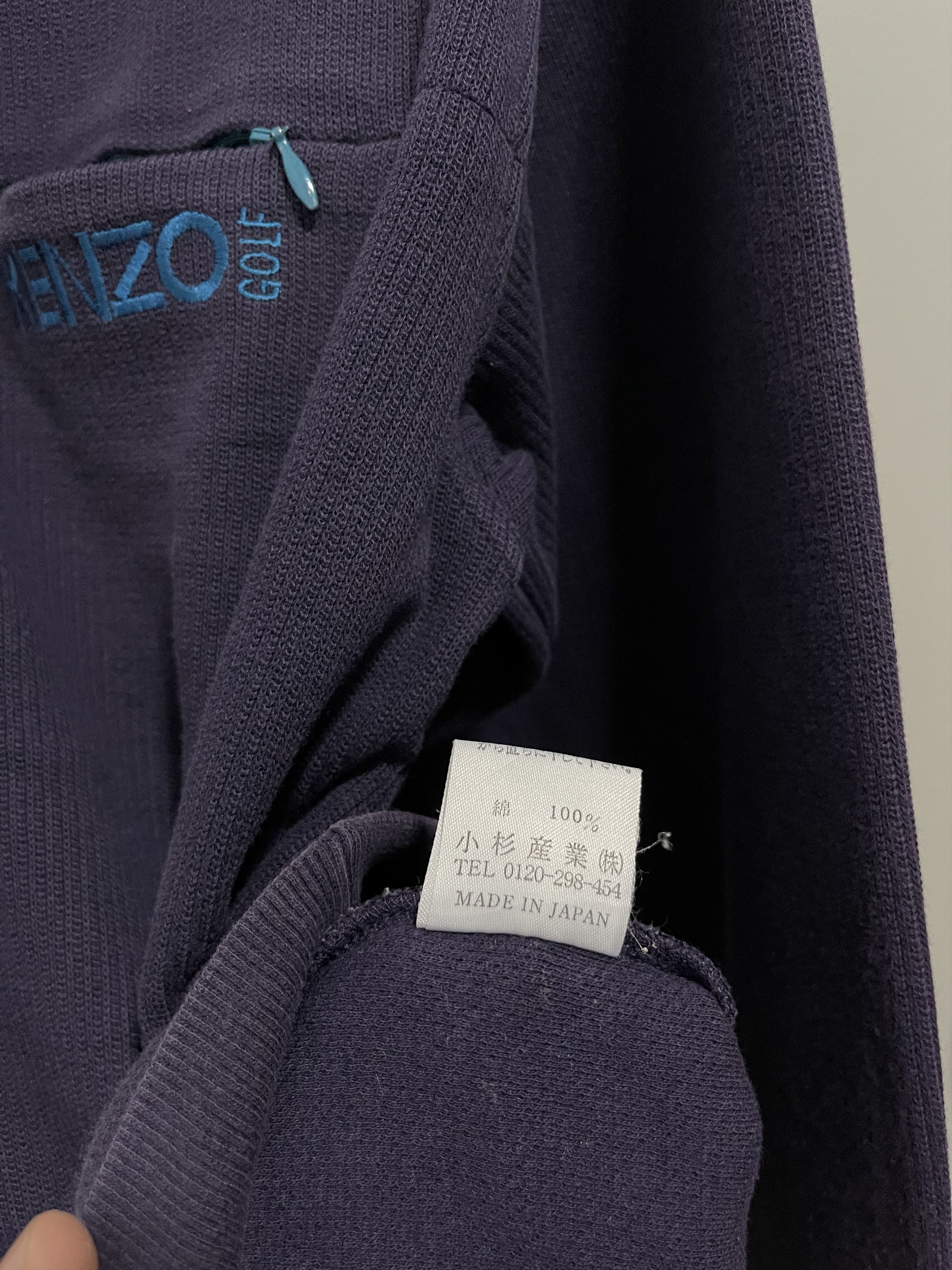 Japanese Brand × Kenzo × Vintage Vintage Kenzo Golf Embroidery Single Pocket Sweatshirt Size US M / EU 48-50 / 2 - 7 Thumbnail