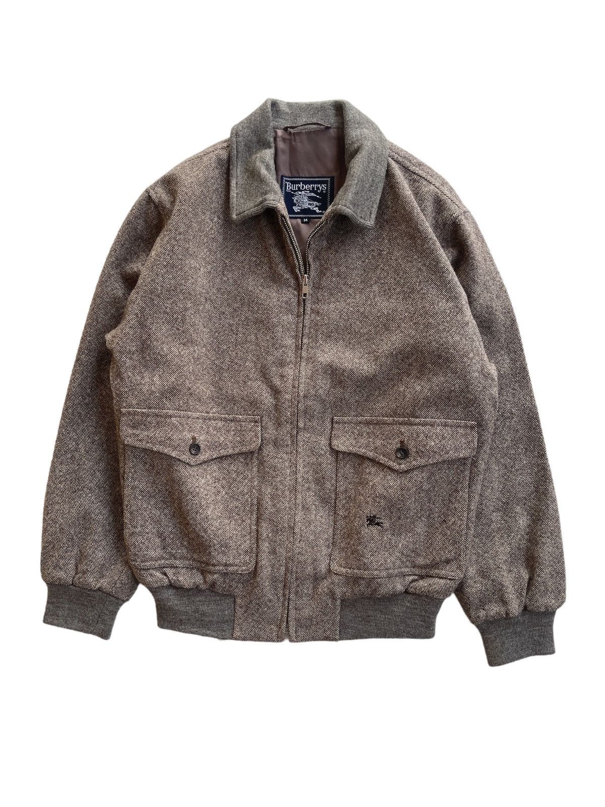 Burberry VINTAGE BURBERRYS WOOL BOMBER JACKET Size US M / EU 48-50 / 2 - 1 Thumbnail
