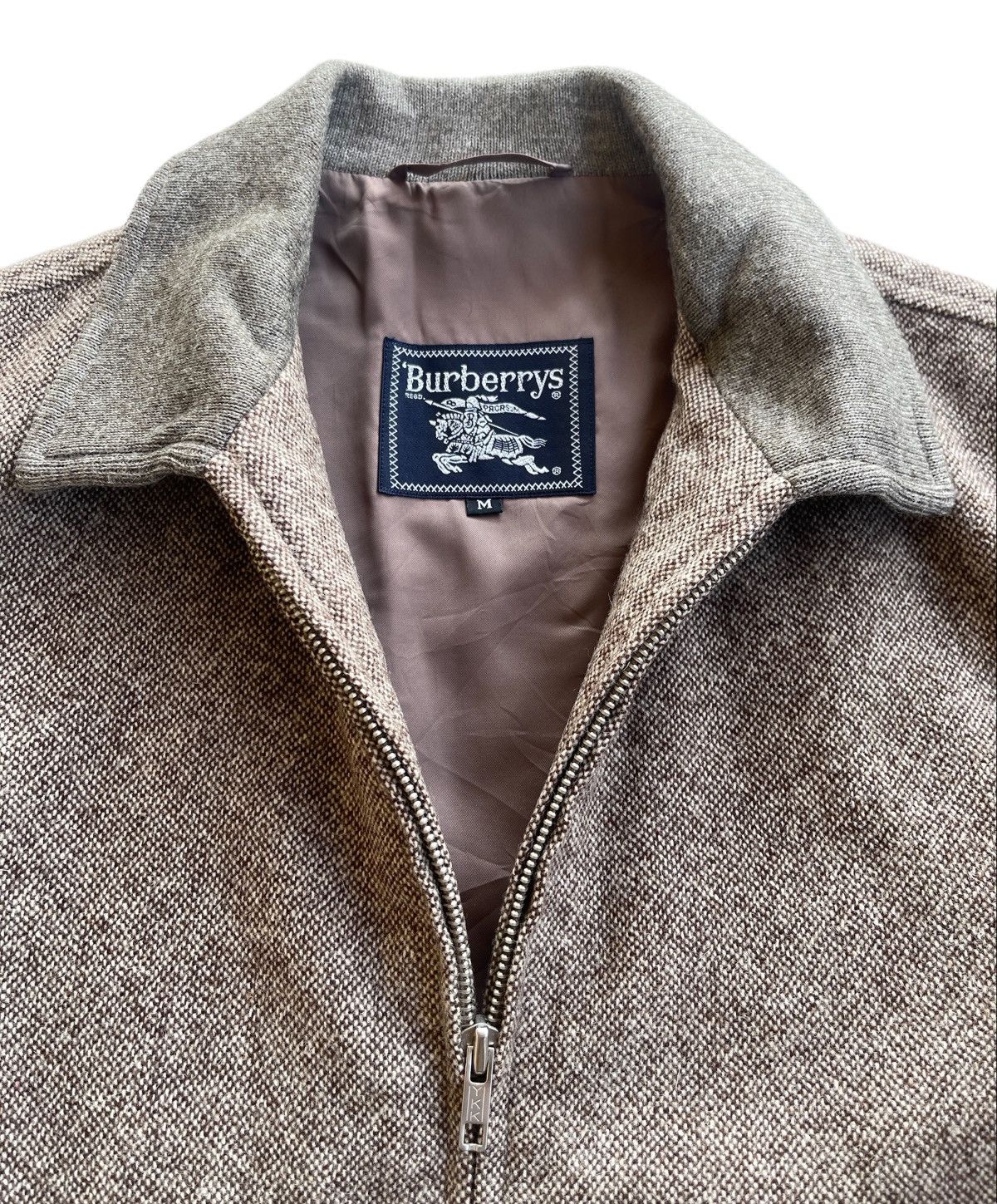 Burberry VINTAGE BURBERRYS WOOL BOMBER JACKET Size US M / EU 48-50 / 2 - 6 Thumbnail