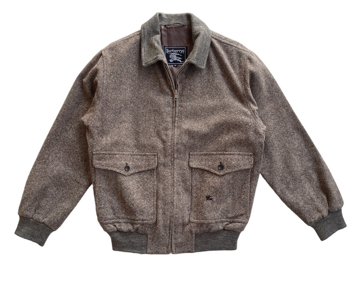 Burberry VINTAGE BURBERRYS WOOL BOMBER JACKET Size US M / EU 48-50 / 2 - 2 Thumbnail