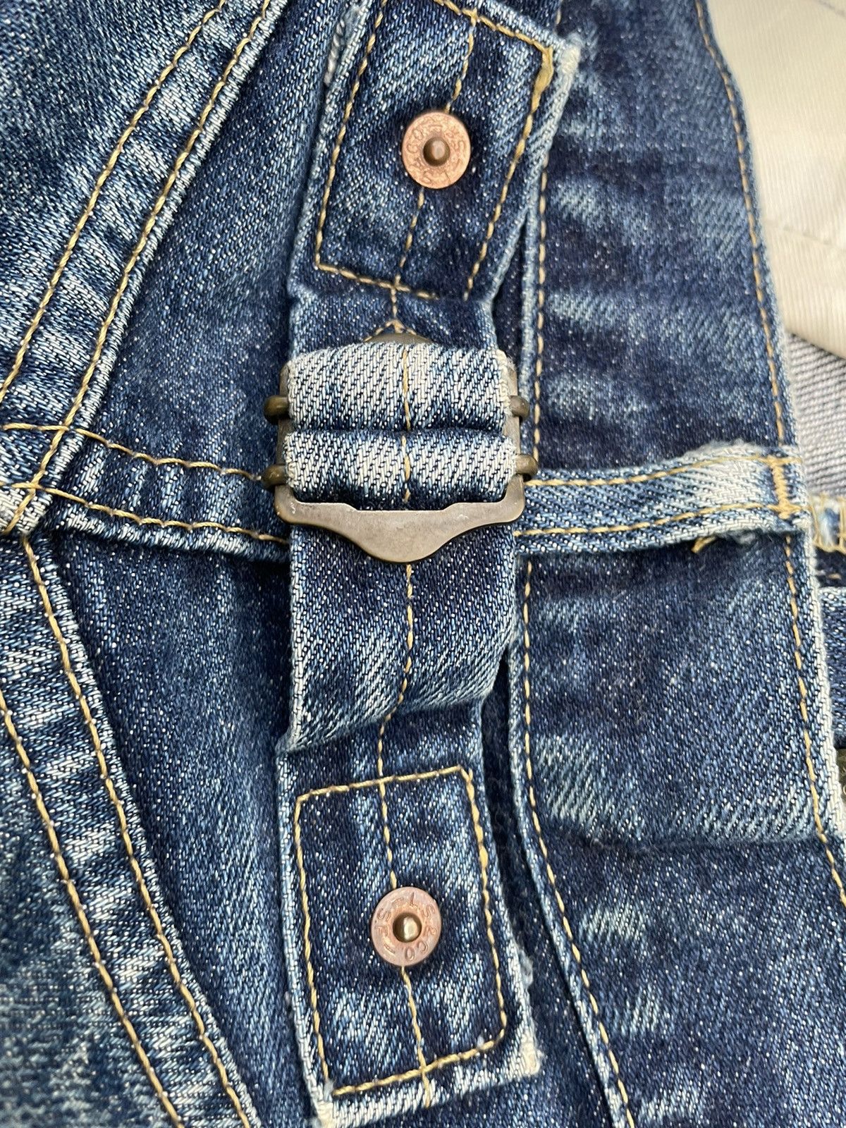 Levi's Vintage Levi’s 98 702XX E 1937 Selvedge Aging Distressed Size US 32 / EU 48 - 20 Thumbnail
