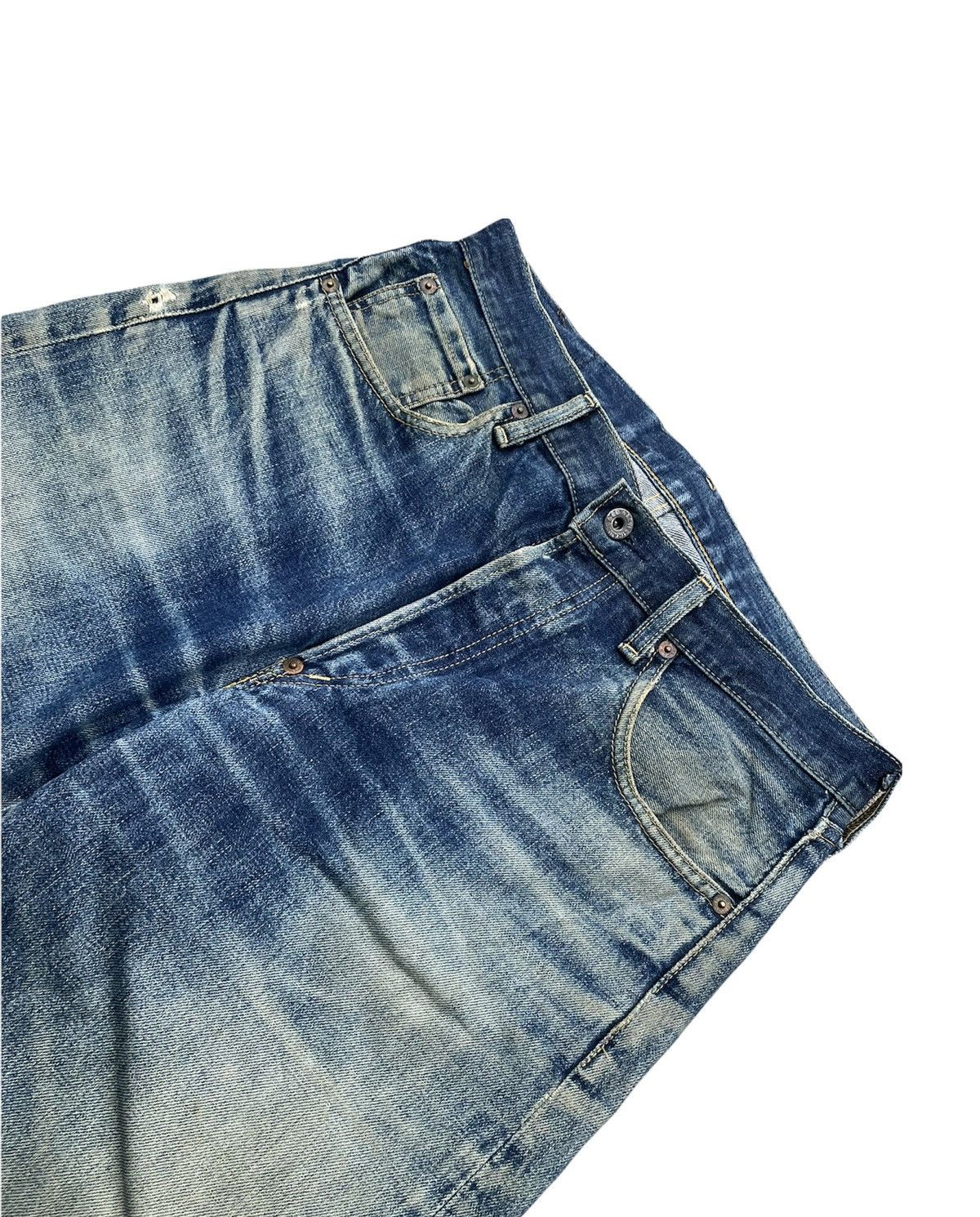 Levi's Vintage Levi’s 98 702XX E 1937 Selvedge Aging Distressed Size US 32 / EU 48 - 12 Thumbnail