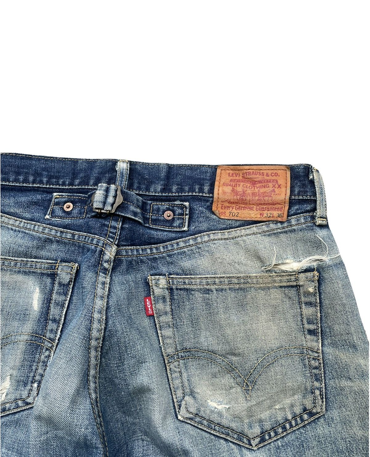 Levi's Vintage Levi’s 98 702XX E 1937 Selvedge Aging Distressed Size US 32 / EU 48 - 15 Thumbnail