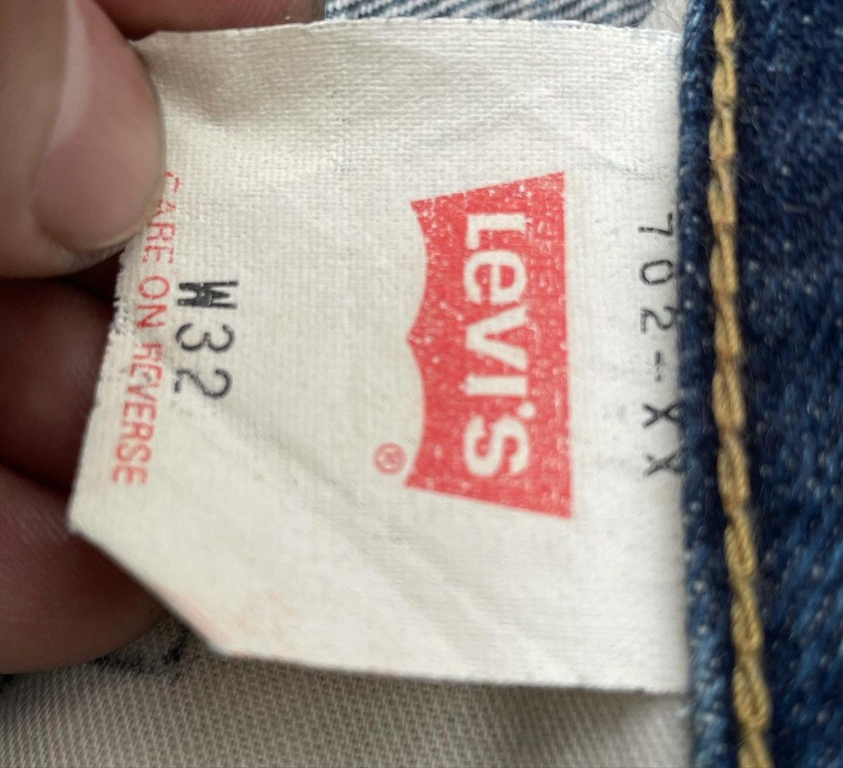 Levi's Vintage Levi’s 98 702XX E 1937 Selvedge Aging Distressed Size US 32 / EU 48 - 8 Thumbnail