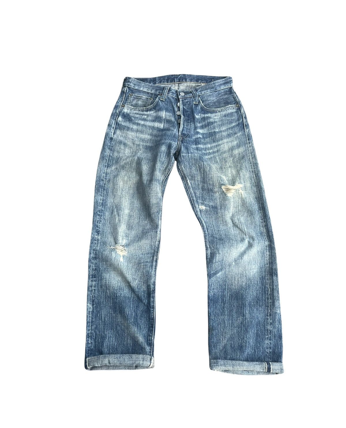 Vintage Vintage & Distressed Sugar Cane Selvedge Denim Size US 30 / EU 46 - 1 Thumbnail