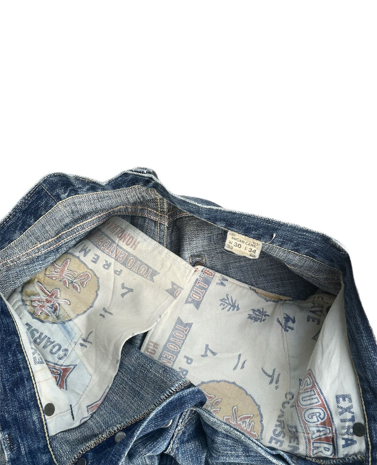 Vintage Vintage & Distressed Sugar Cane Selvedge Denim Size US 30 / EU 46 - 8 Thumbnail