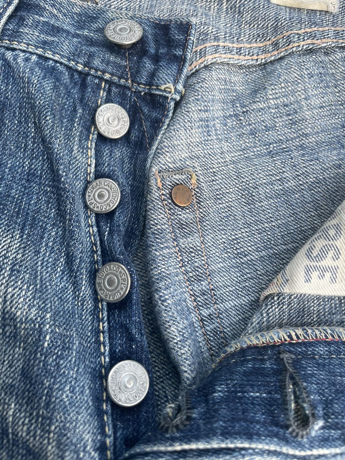Vintage Vintage & Distressed Sugar Cane Selvedge Denim Size US 30 / EU 46 - 22 Thumbnail