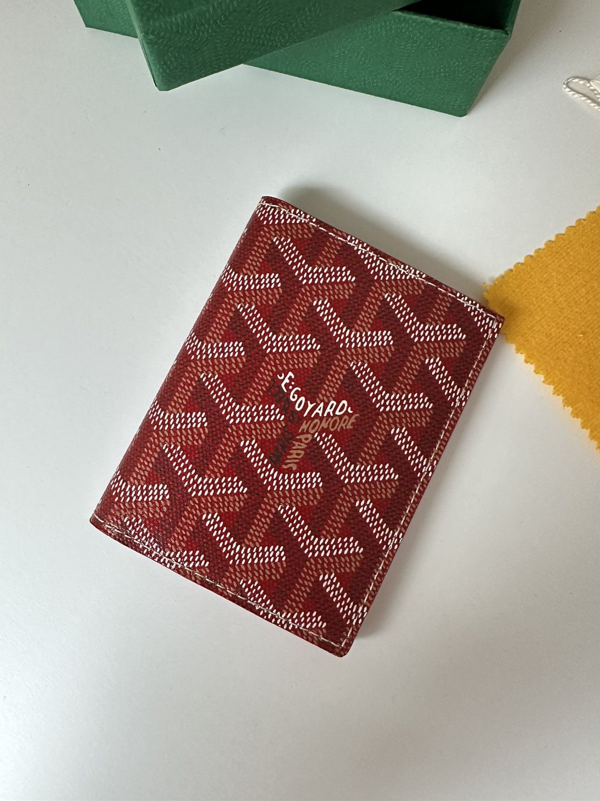 image of Goyard Saint Marc Wallet Red New, Men's
