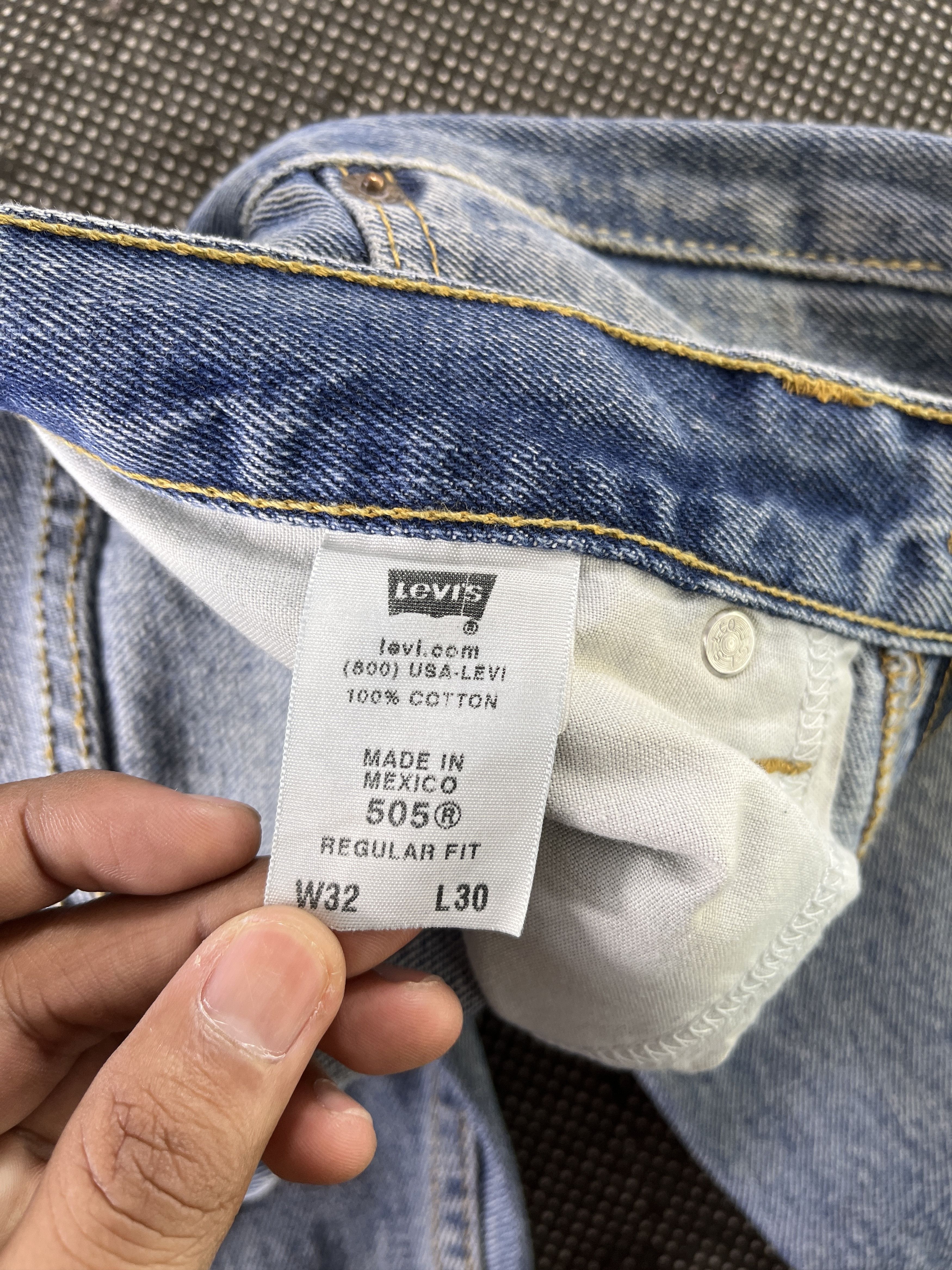 Levi's Vintage Dirty Wash Levis 505 Jeans - J109 Size US 32 / EU 48 - 7 Thumbnail