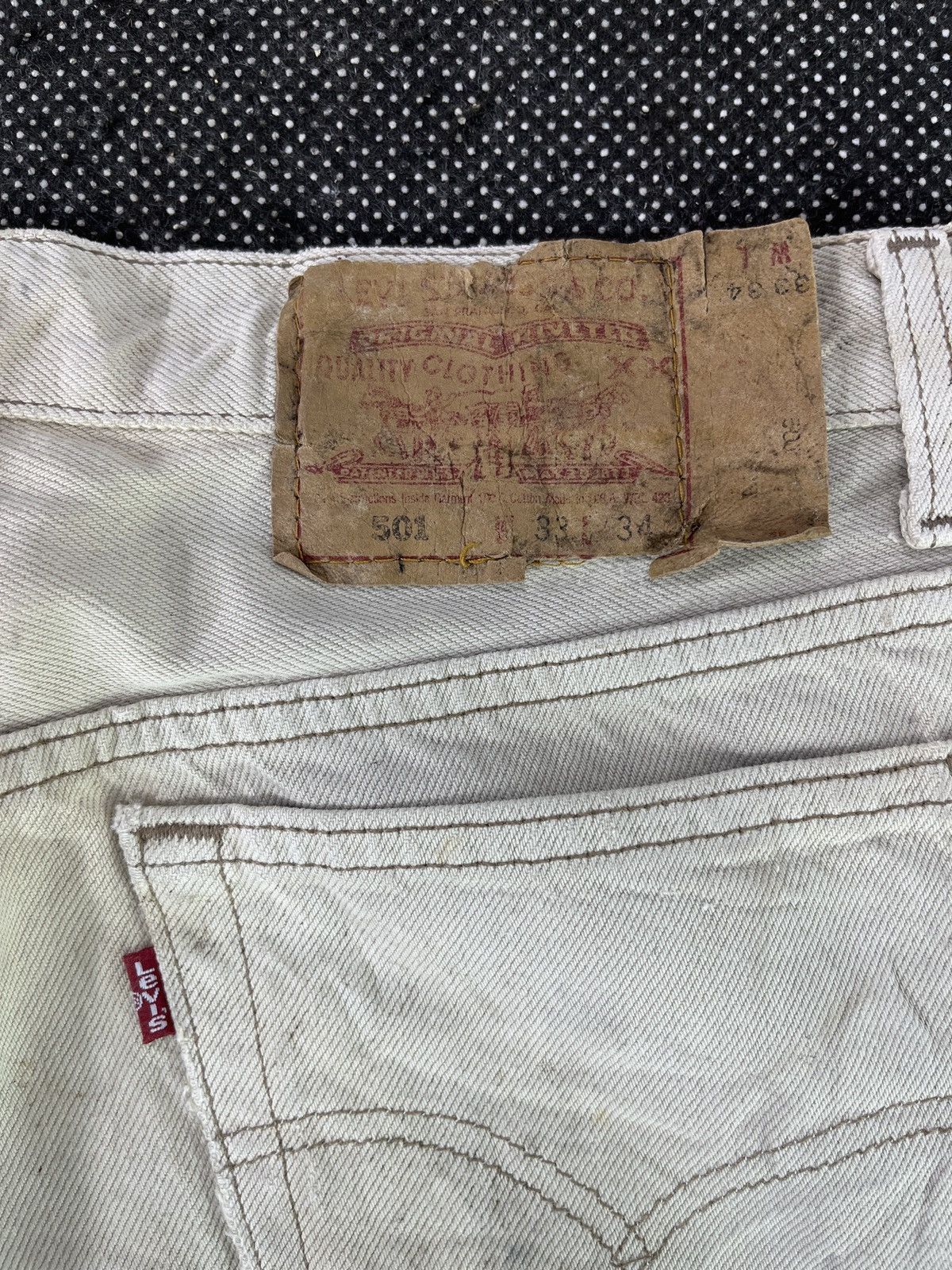 Levi's × Vintage 90s Vintage Levis 501 Distressed Jeans - J376 Size US 33 - 12 Thumbnail