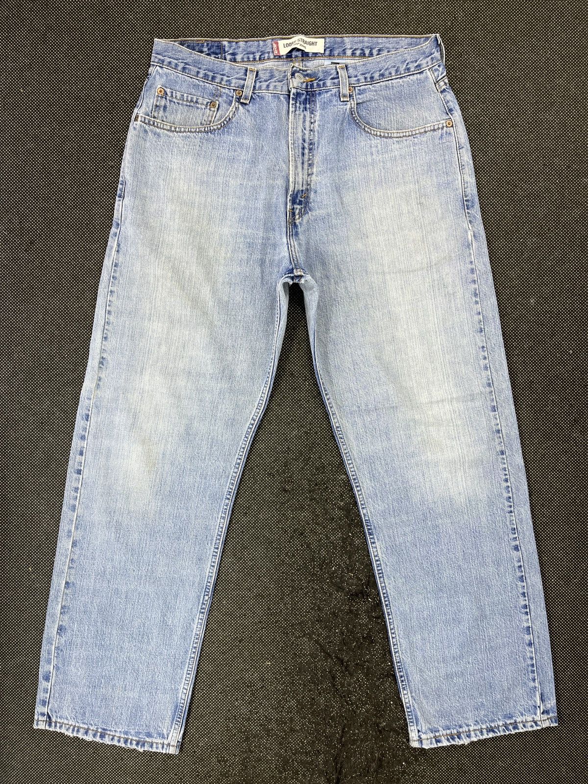 Levi's Vintage Levis 569 Light Wash Jeans - J491 Size US 35 - 1 Thumbnail