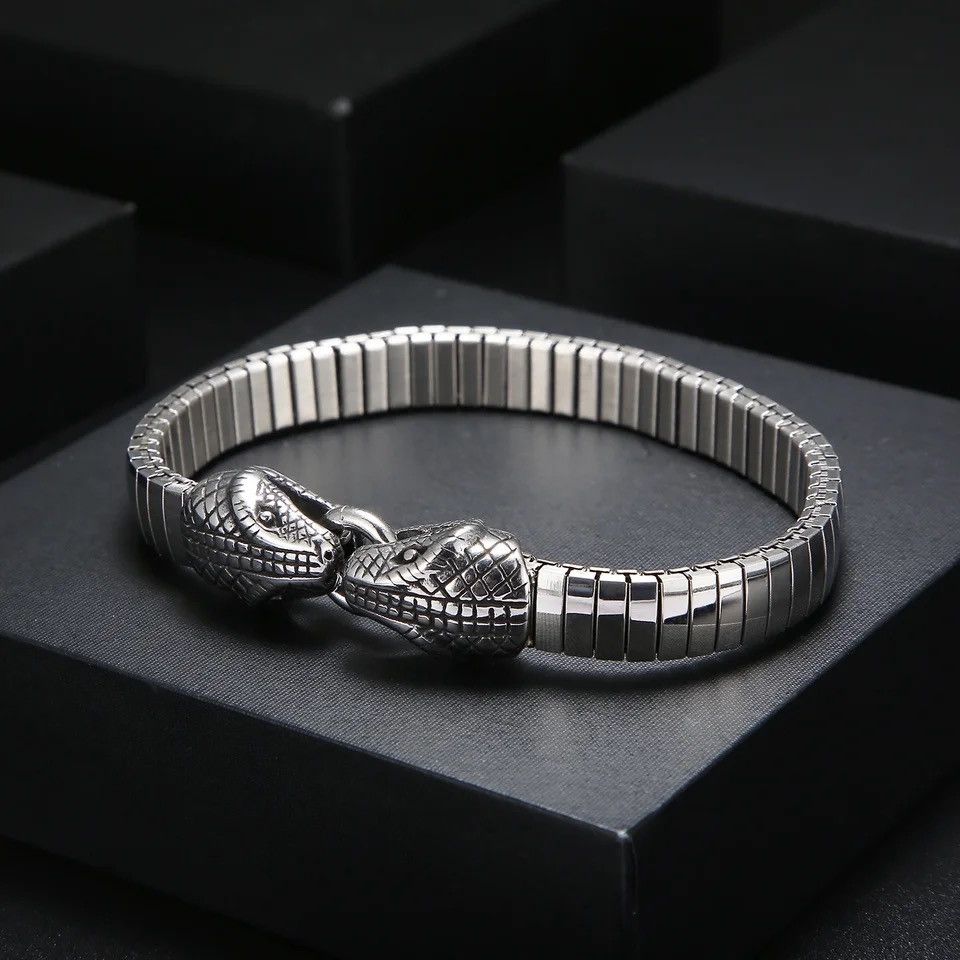 Jewelry Snake Charms Wrist Bangle Bracelet Size ONE SIZE - 5 Thumbnail