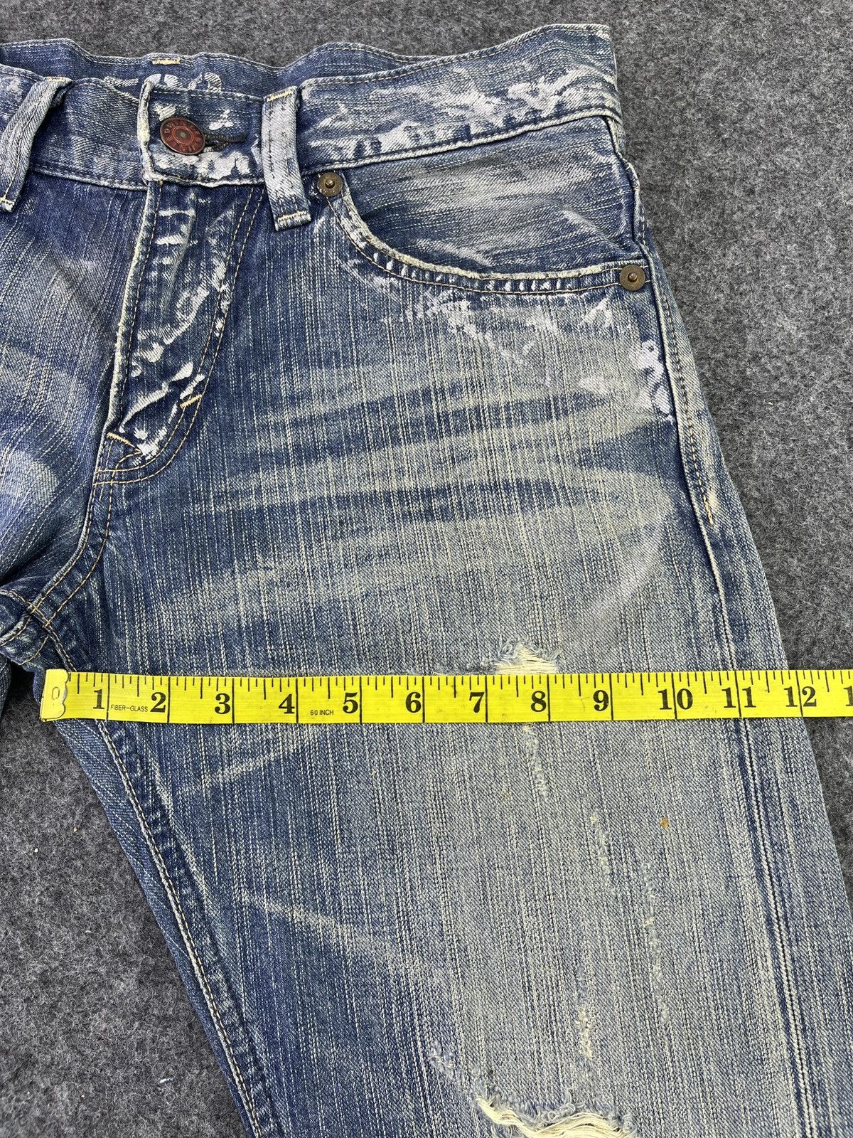 Edwin Edwin 503 Blue Trip Jeans Distressed Denim - J863 Size US 34 / EU 50 - 7 Thumbnail