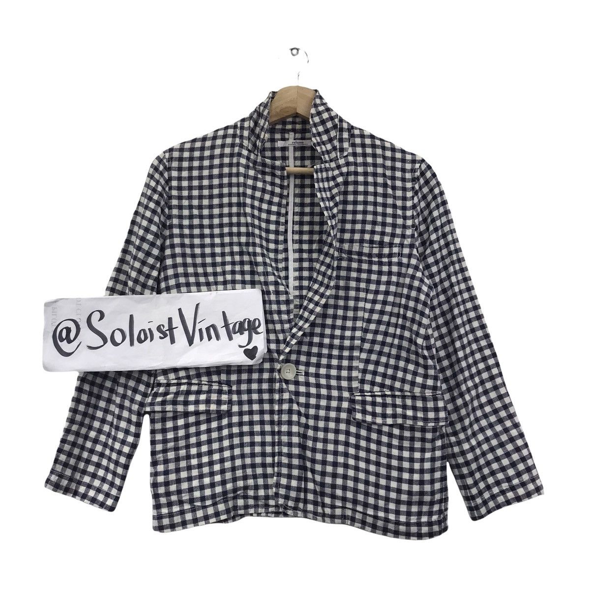 Japanese Brand RELUME JOURNAL STANDARD Japanese Brand Check Tartan Coat Size US S / EU 44-46 / 1 - 1 Thumbnail