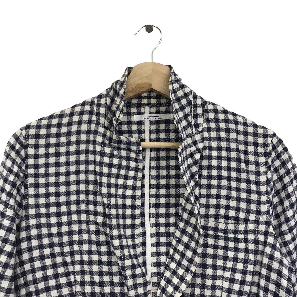 Japanese Brand RELUME JOURNAL STANDARD Japanese Brand Check Tartan Coat Size US S / EU 44-46 / 1 - 2 Thumbnail