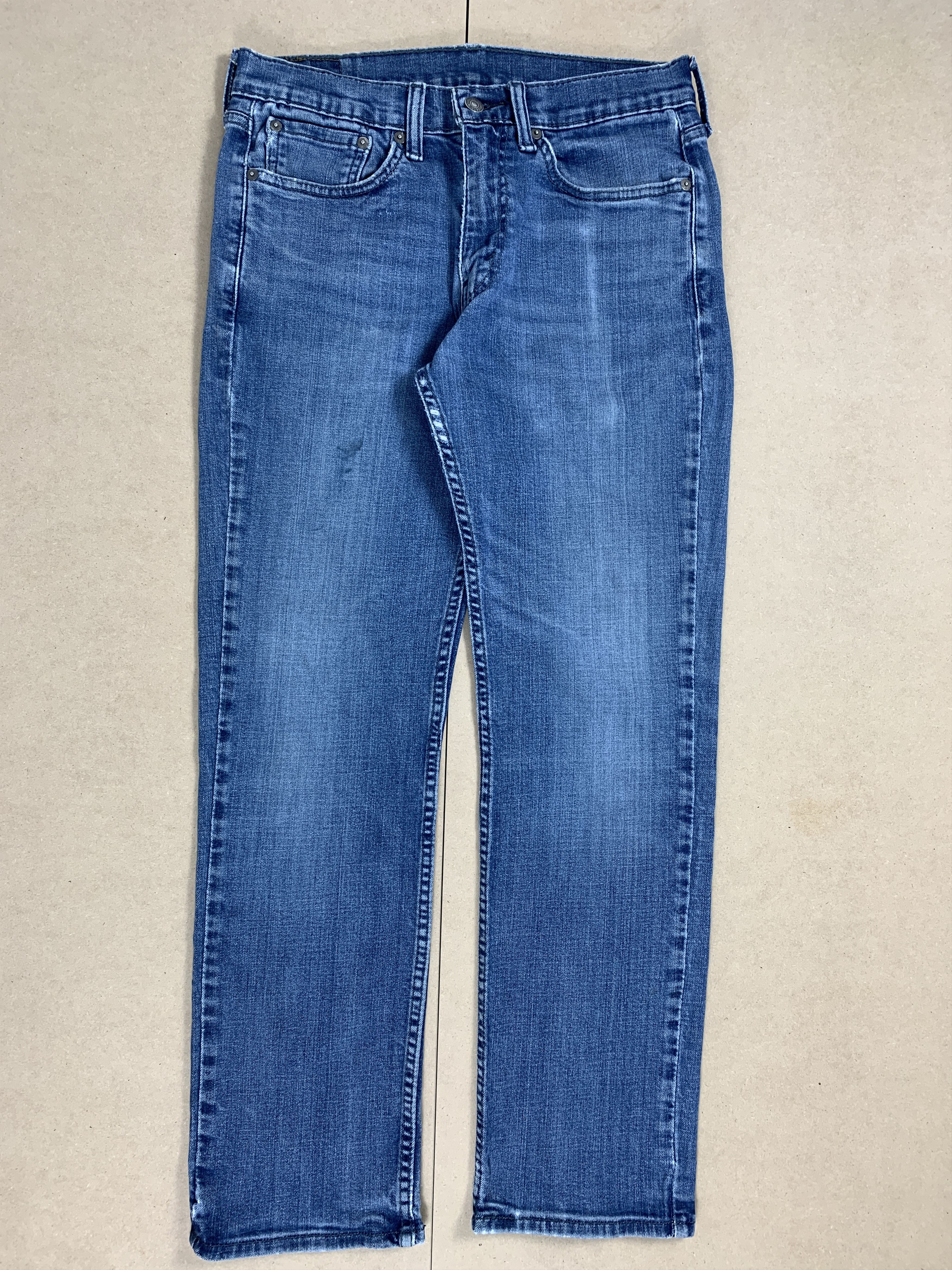Levi's × Vintage Vintage LEVI'S 514 Distressed Faded Straight Cut Mid Wash Size US 30 / EU 46 - 1 Thumbnail