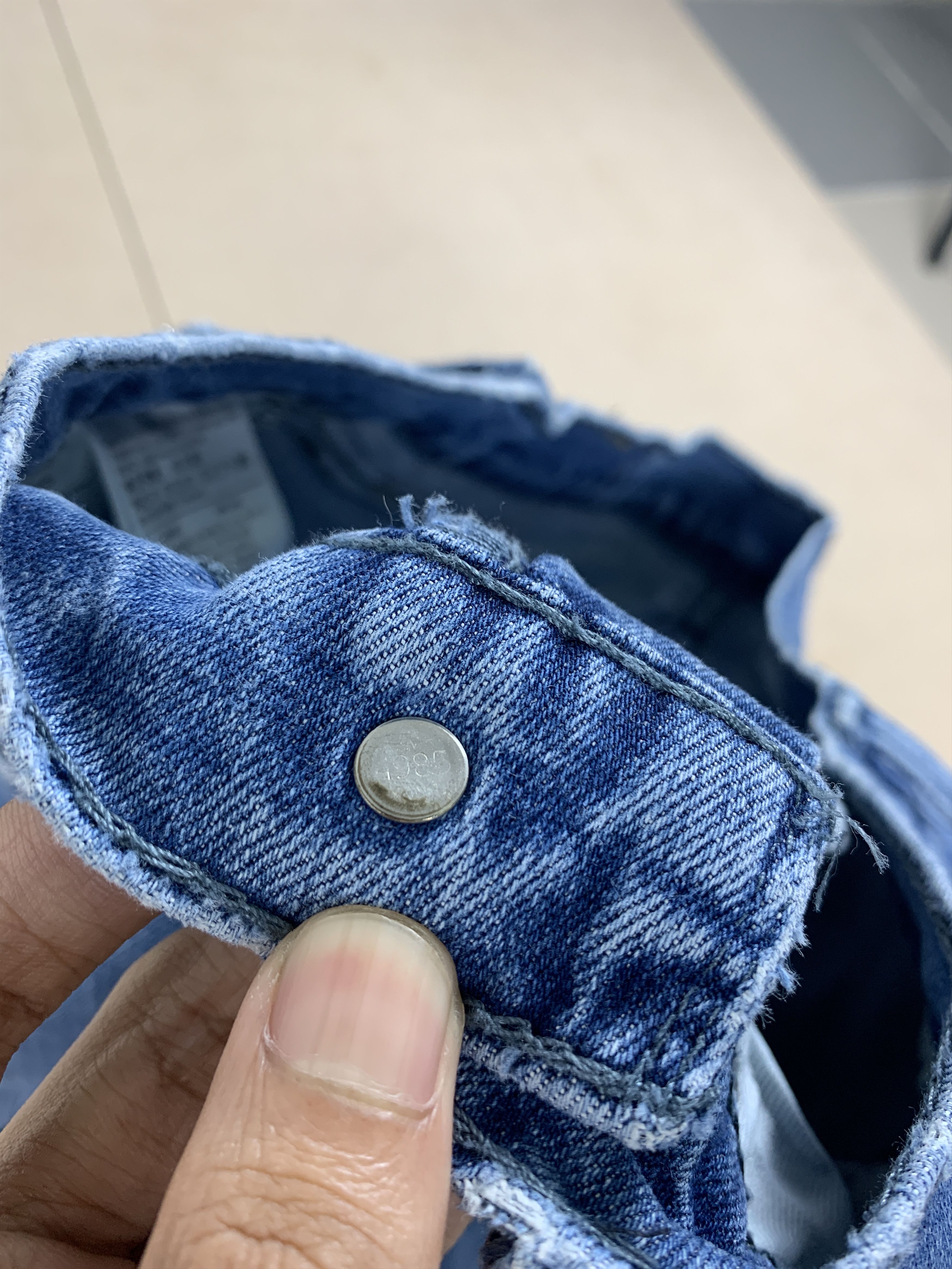 Levi's × Vintage Vintage LEVI'S 514 Distressed Faded Straight Cut Mid Wash Size US 30 / EU 46 - 11 Thumbnail