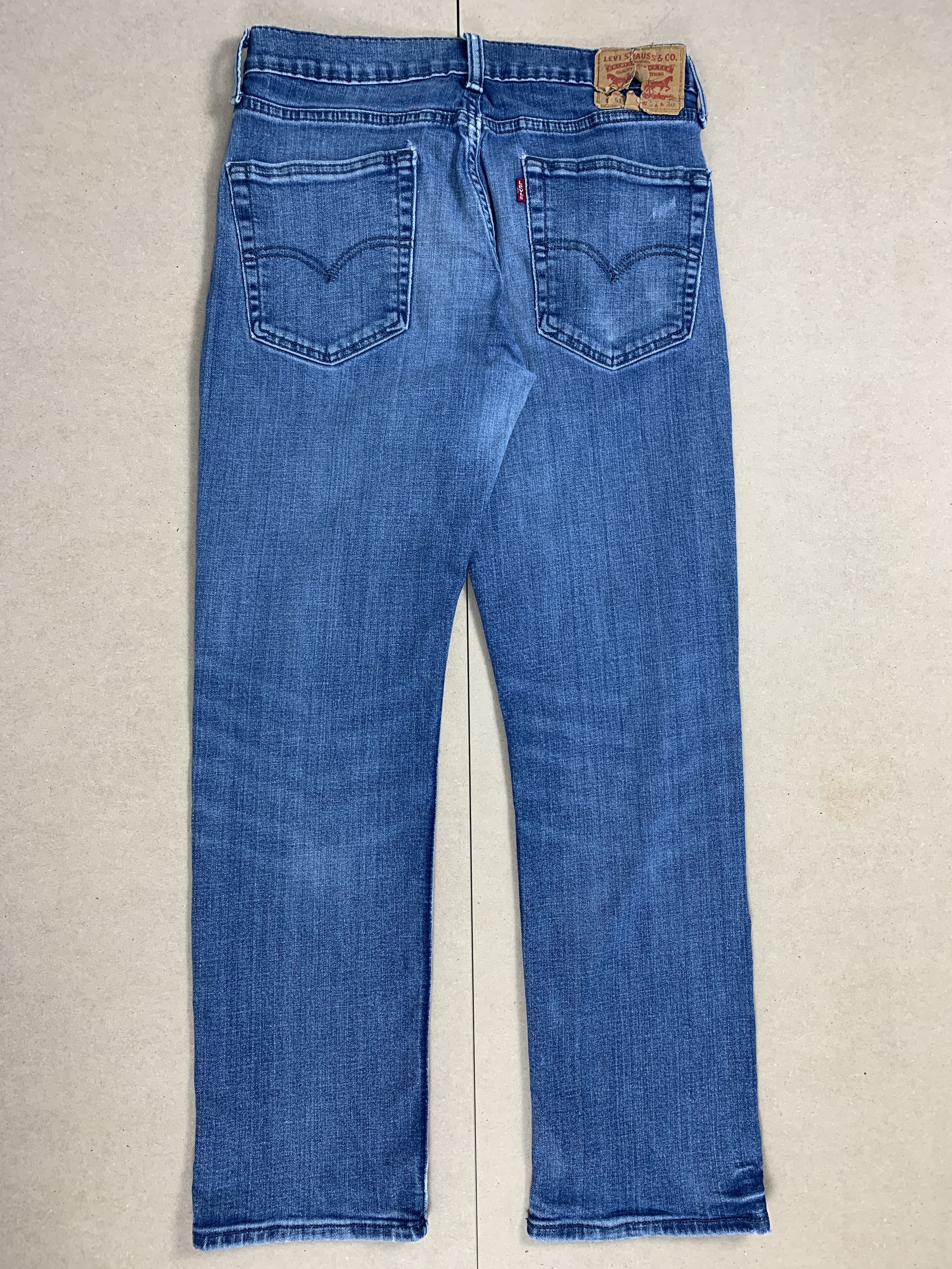 Levi's × Vintage Vintage LEVI'S 514 Distressed Faded Straight Cut Mid Wash Size US 30 / EU 46 - 4 Thumbnail