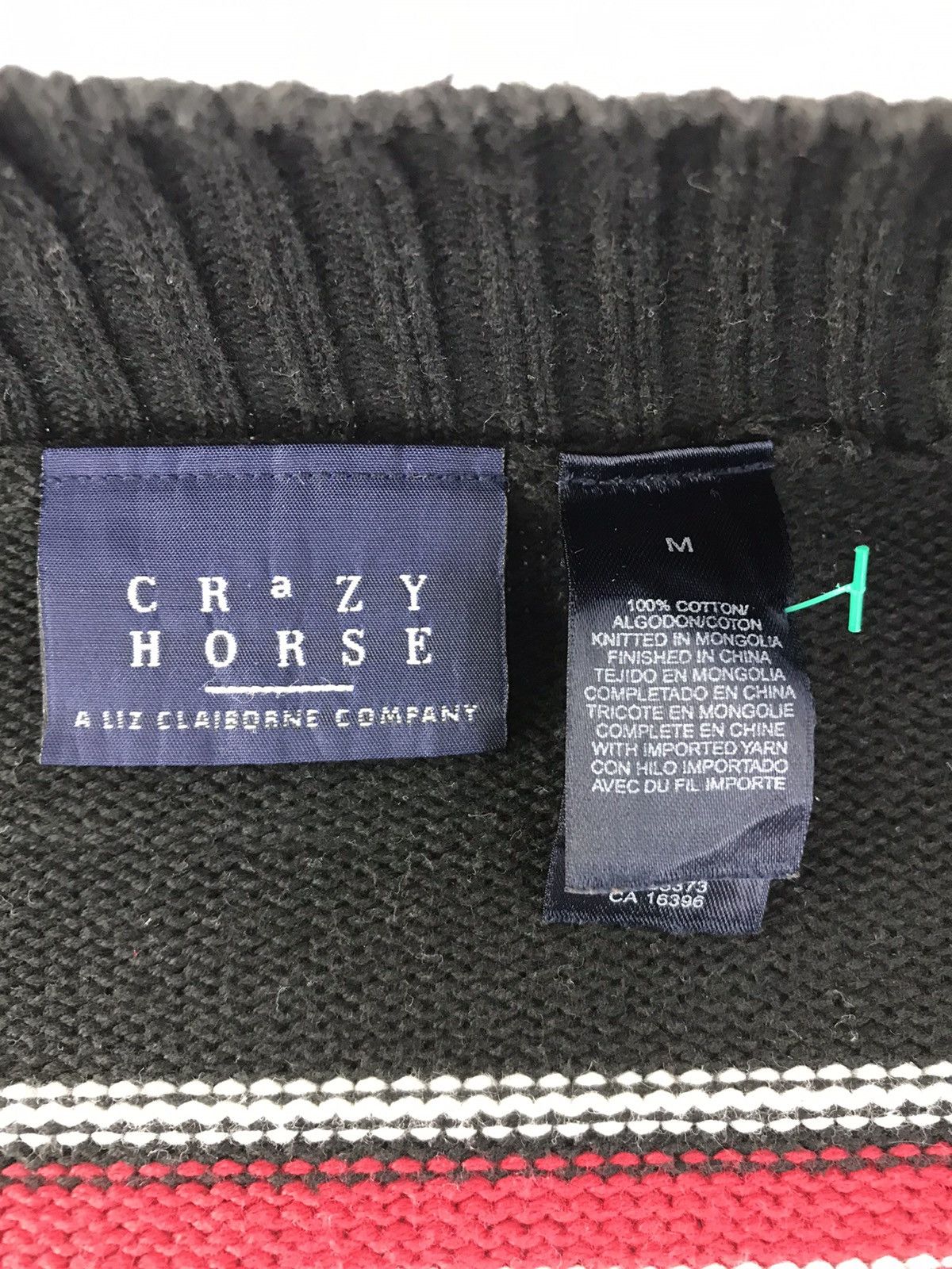 Japanese Brand × Vintage Vintage Knitwear Crazy Horse Design Stripes Zipper Size US M / EU 48-50 / 2 - 6 Thumbnail