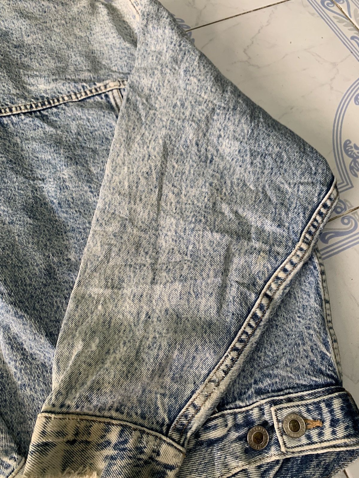 Big John Vtg Distress Big John Trucker Denim Jacket Size US S / EU 44-46 / 1 - 17 Thumbnail