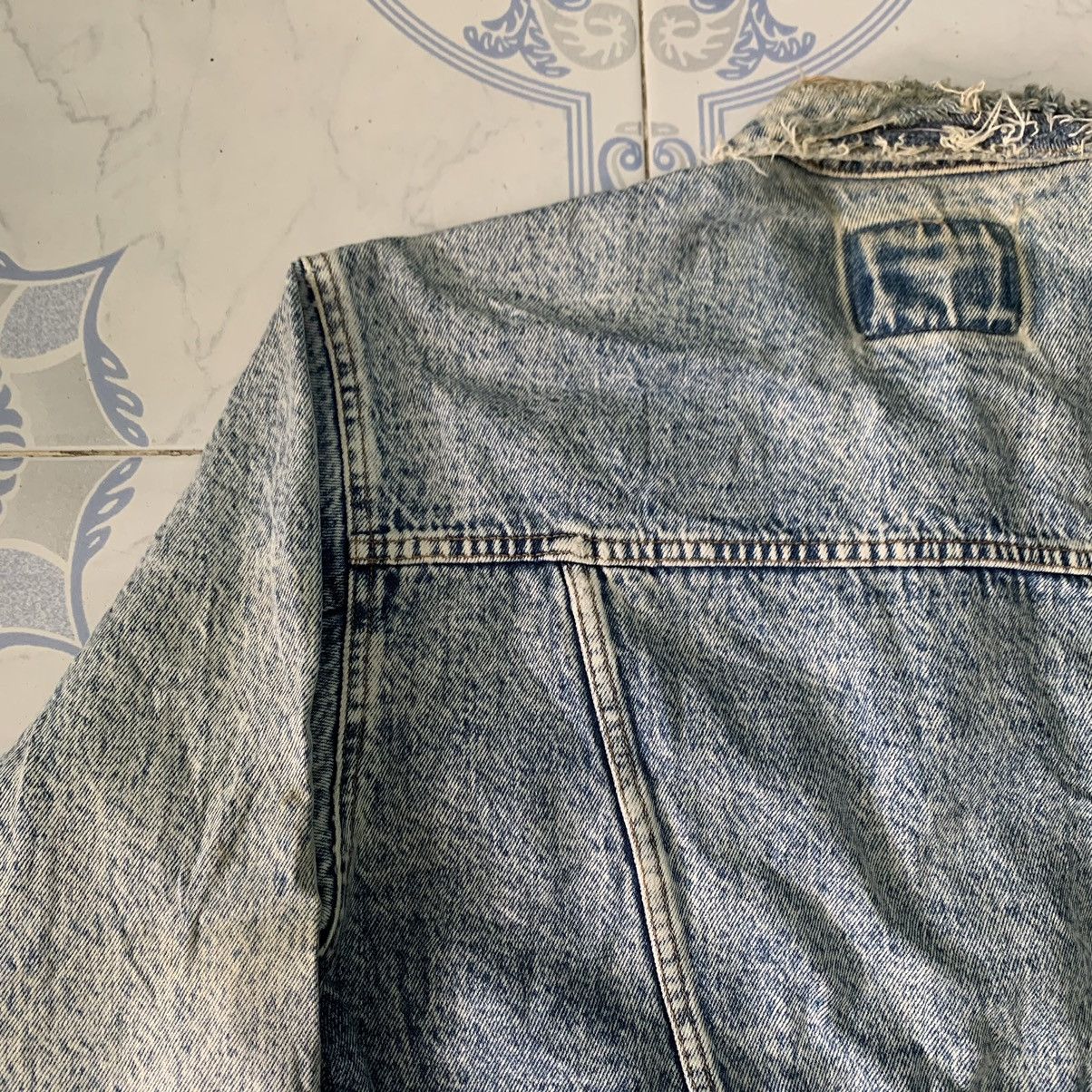 Big John Vtg Distress Big John Trucker Denim Jacket Size US S / EU 44-46 / 1 - 15 Thumbnail