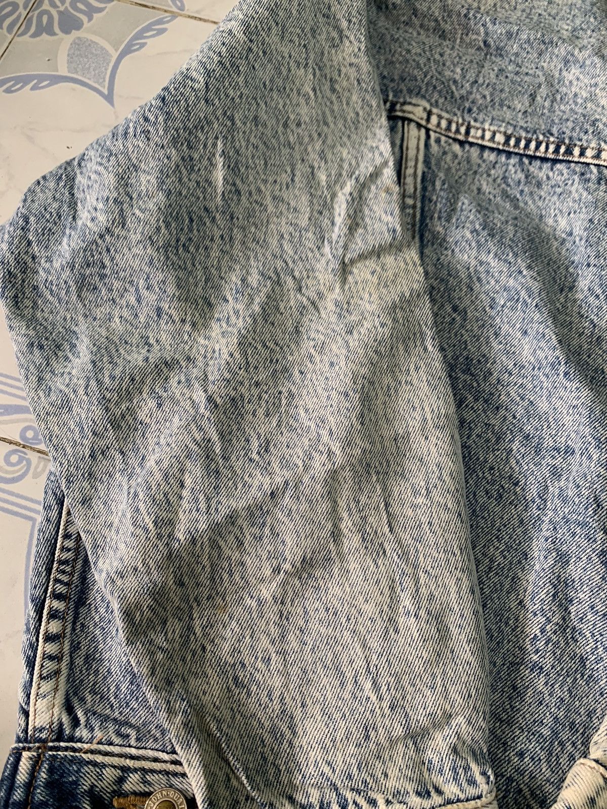 Big John Vtg Distress Big John Trucker Denim Jacket Size US S / EU 44-46 / 1 - 16 Thumbnail