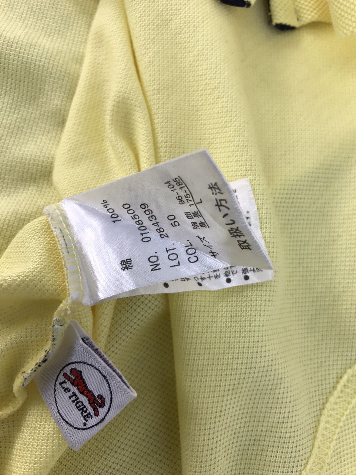 Japanese Brand Vintage The Classic Le Tigre Logo Polo Tee Size US L / EU 52-54 / 3 - 6 Thumbnail
